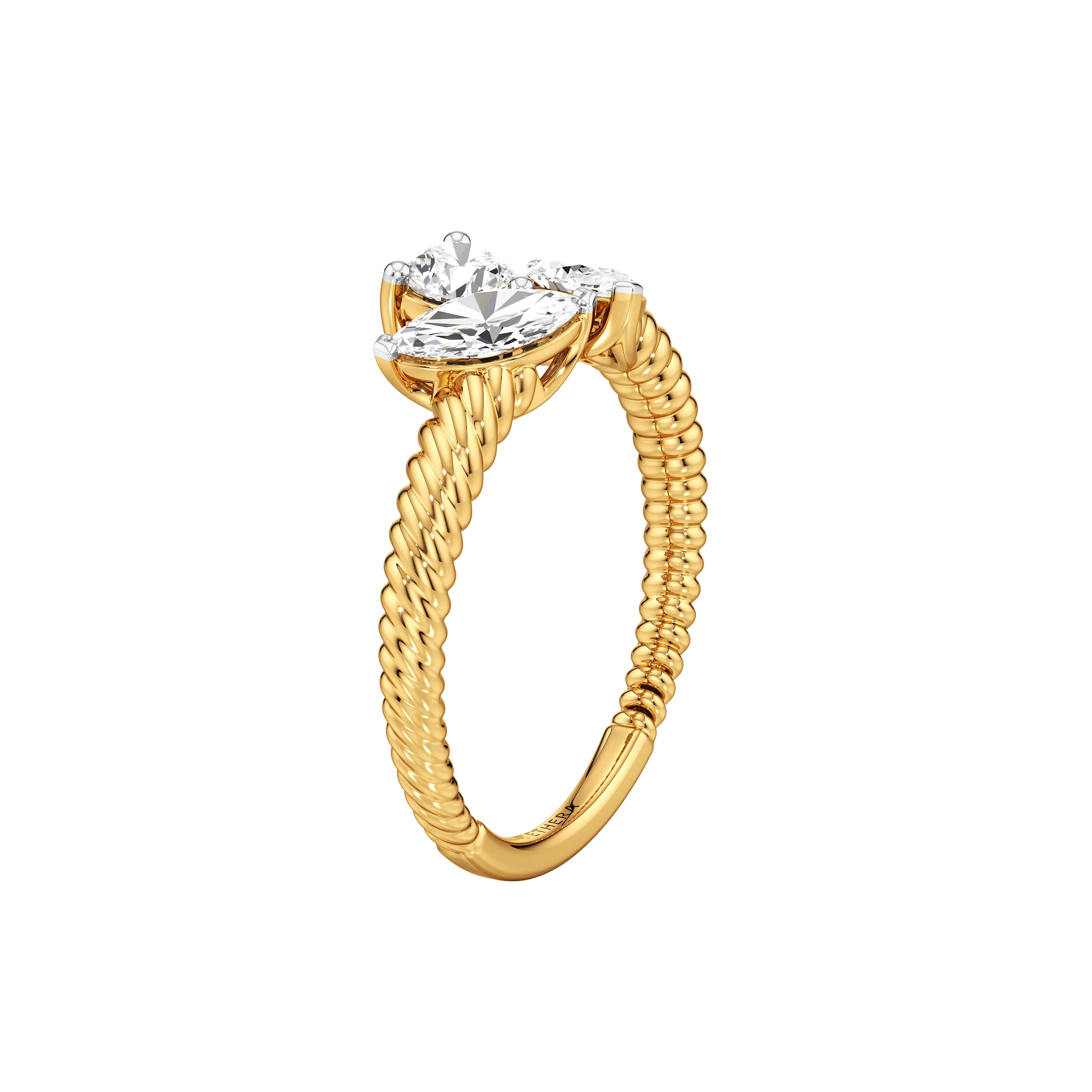 Marquise and Round Bloom Ring 3