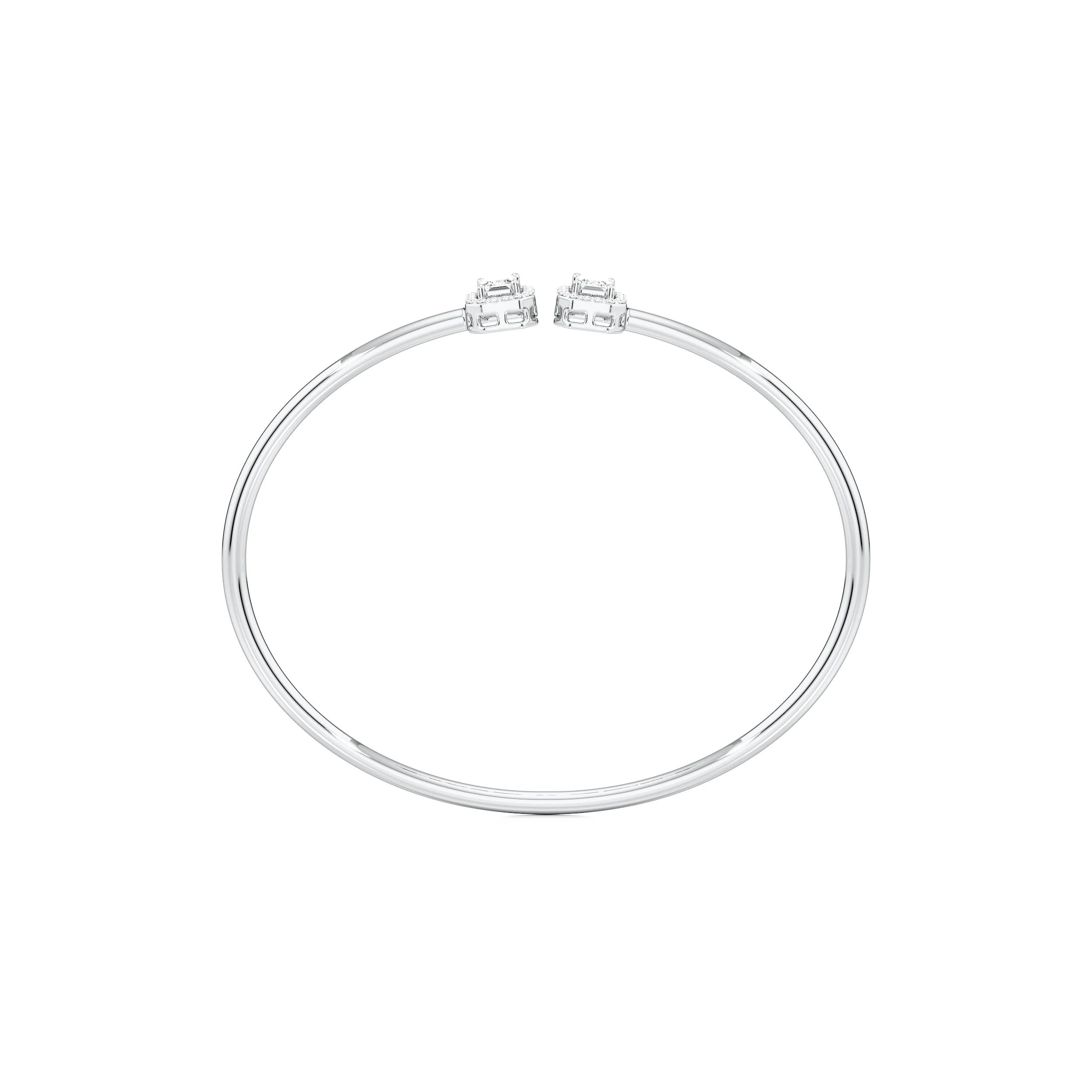 The Minimalist Open Top Oval Bangle 4