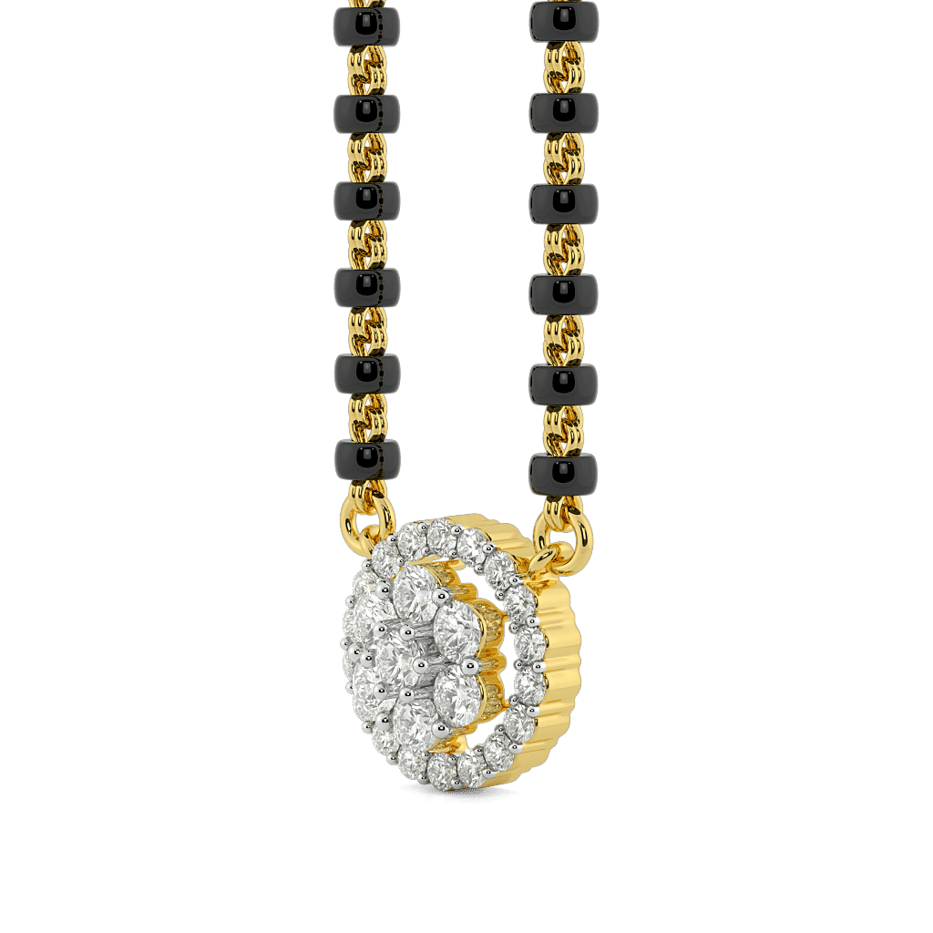 Halo Bloom Pendant Mangalsutra
