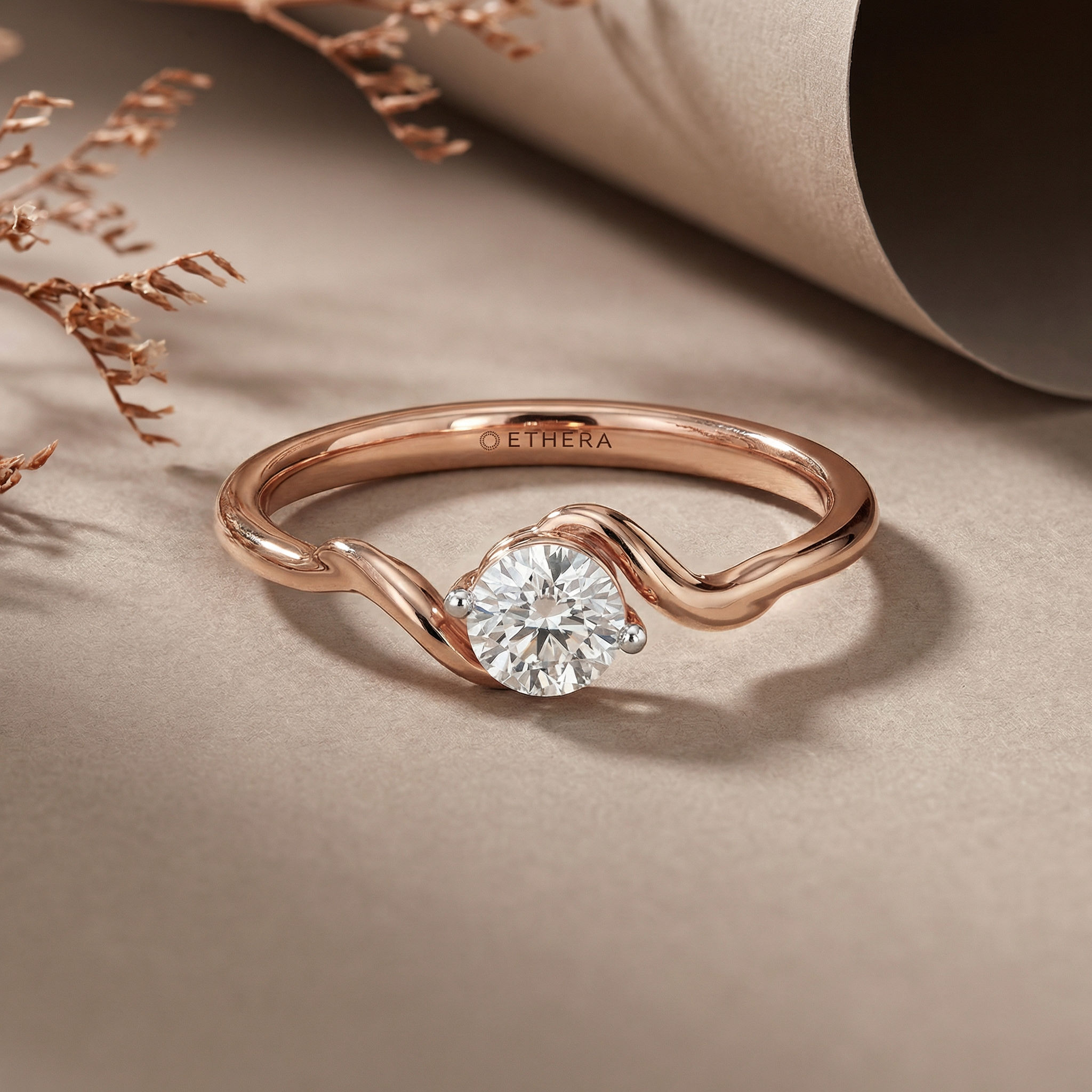 Sway Solitaire Ring 2