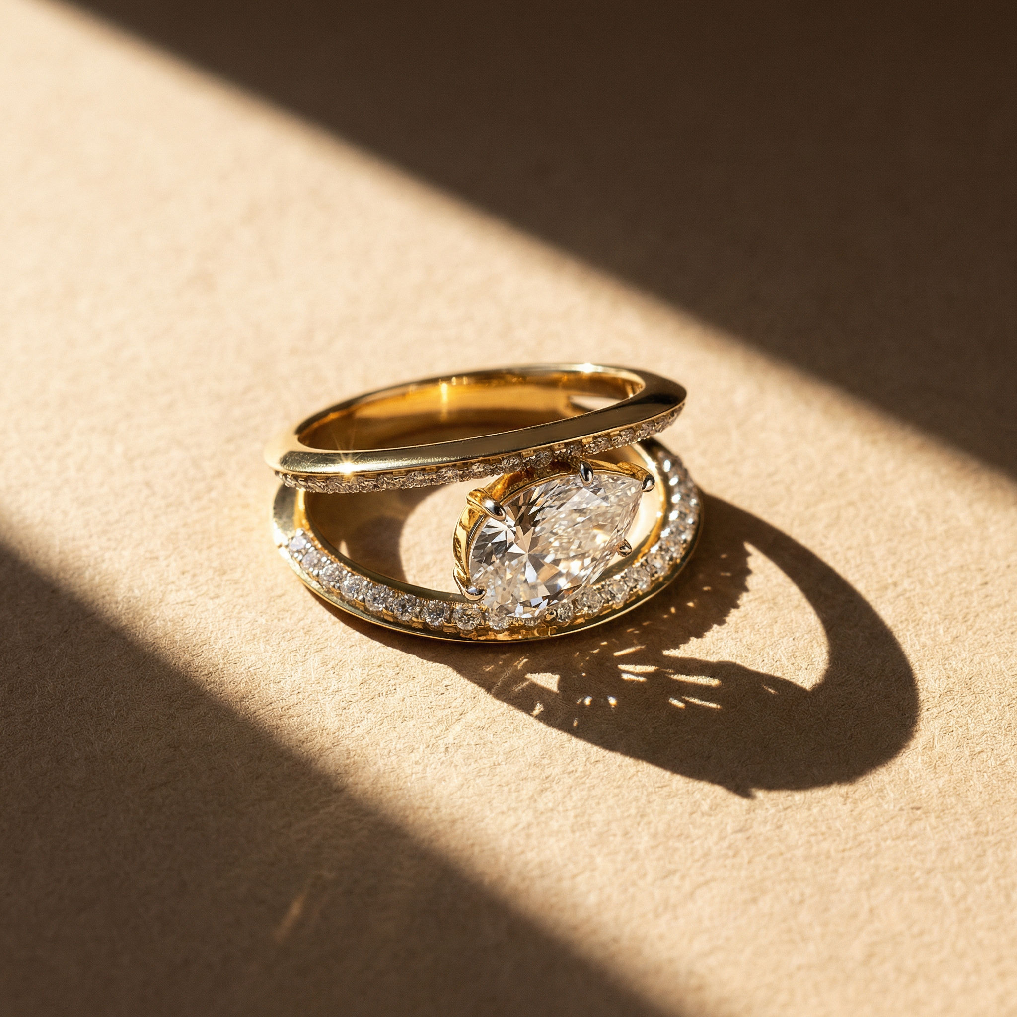 Dewdrop Orbit Ring 3