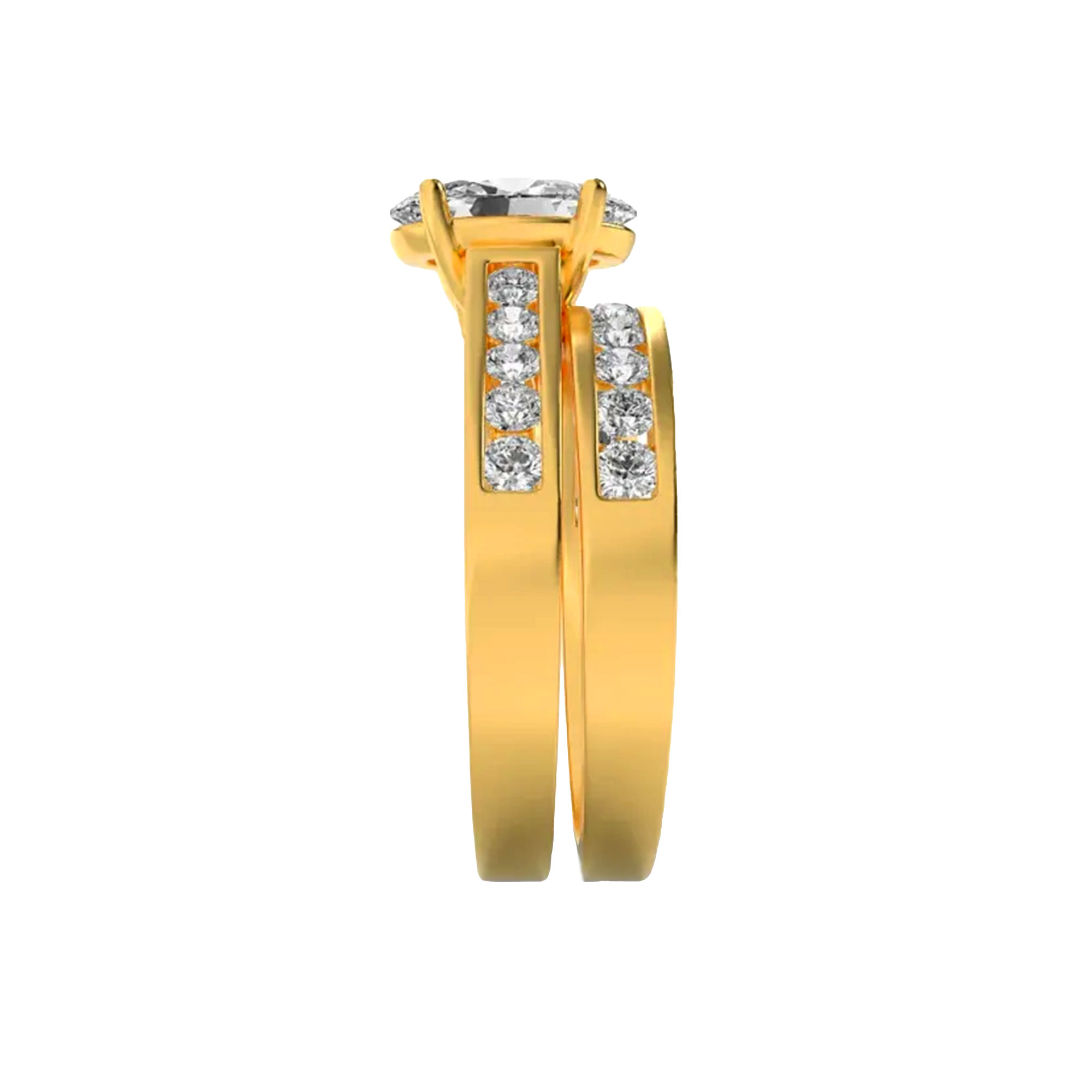 Celestial Union Bridal Ring Set 4