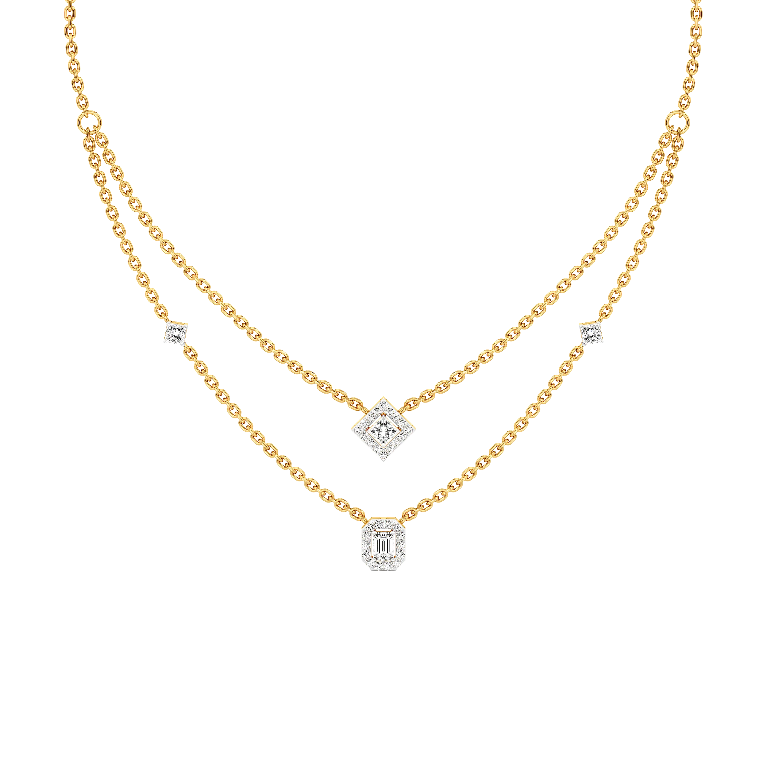 Prism Layers Necklace hover