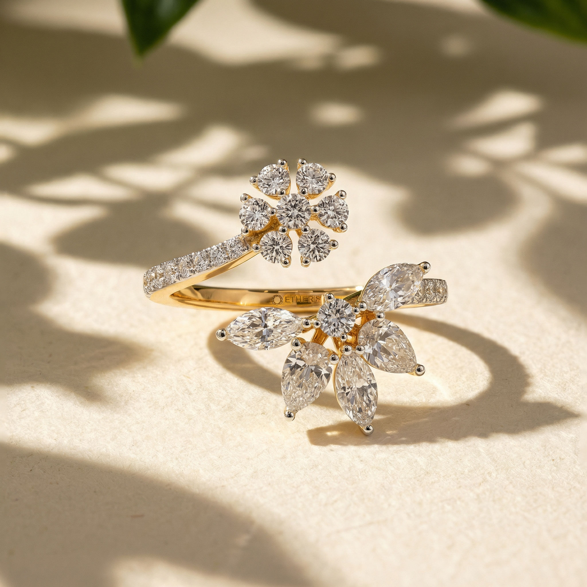 Branch Of Grace Floral Open Top Ring 2