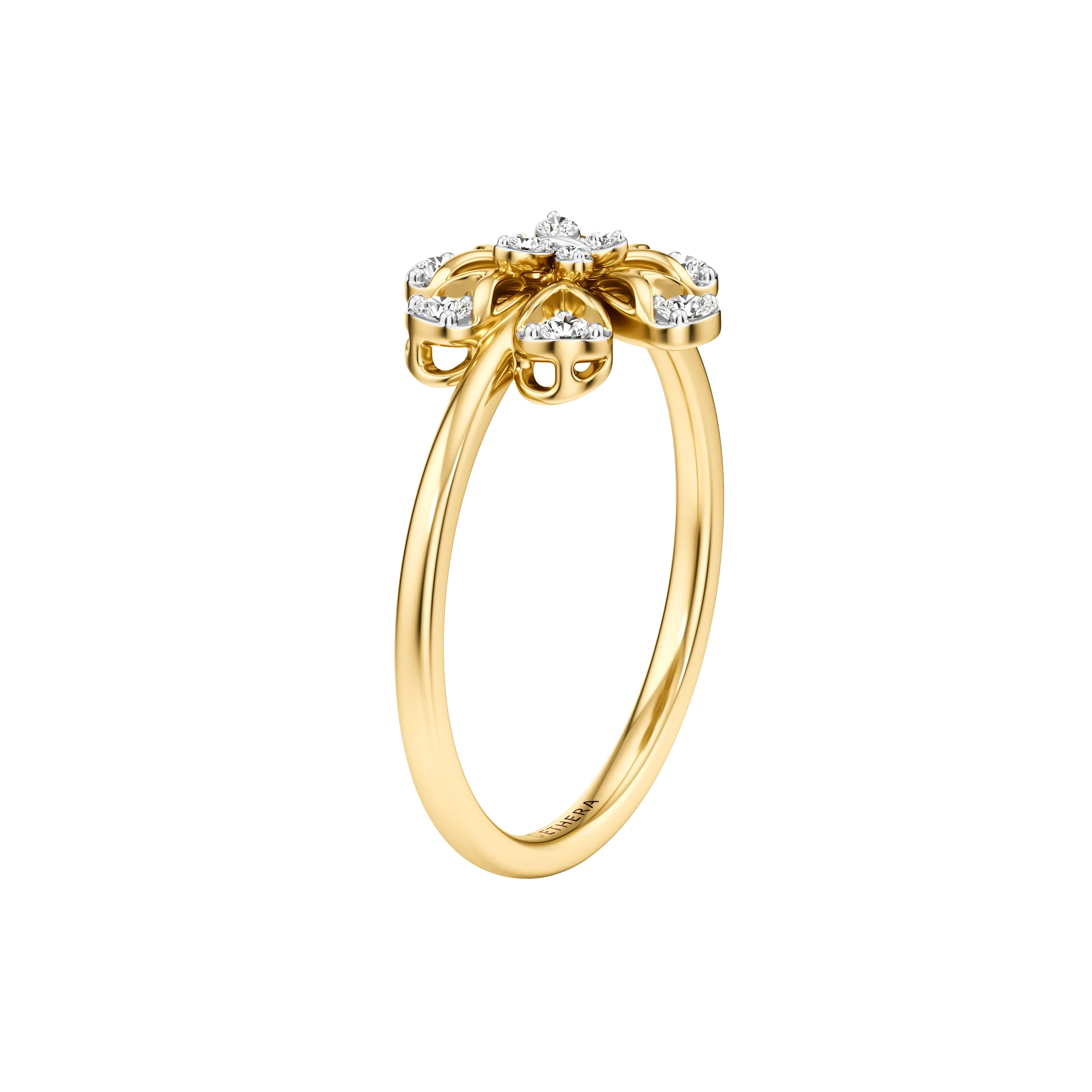 Petal Glow Diamond Ring 5