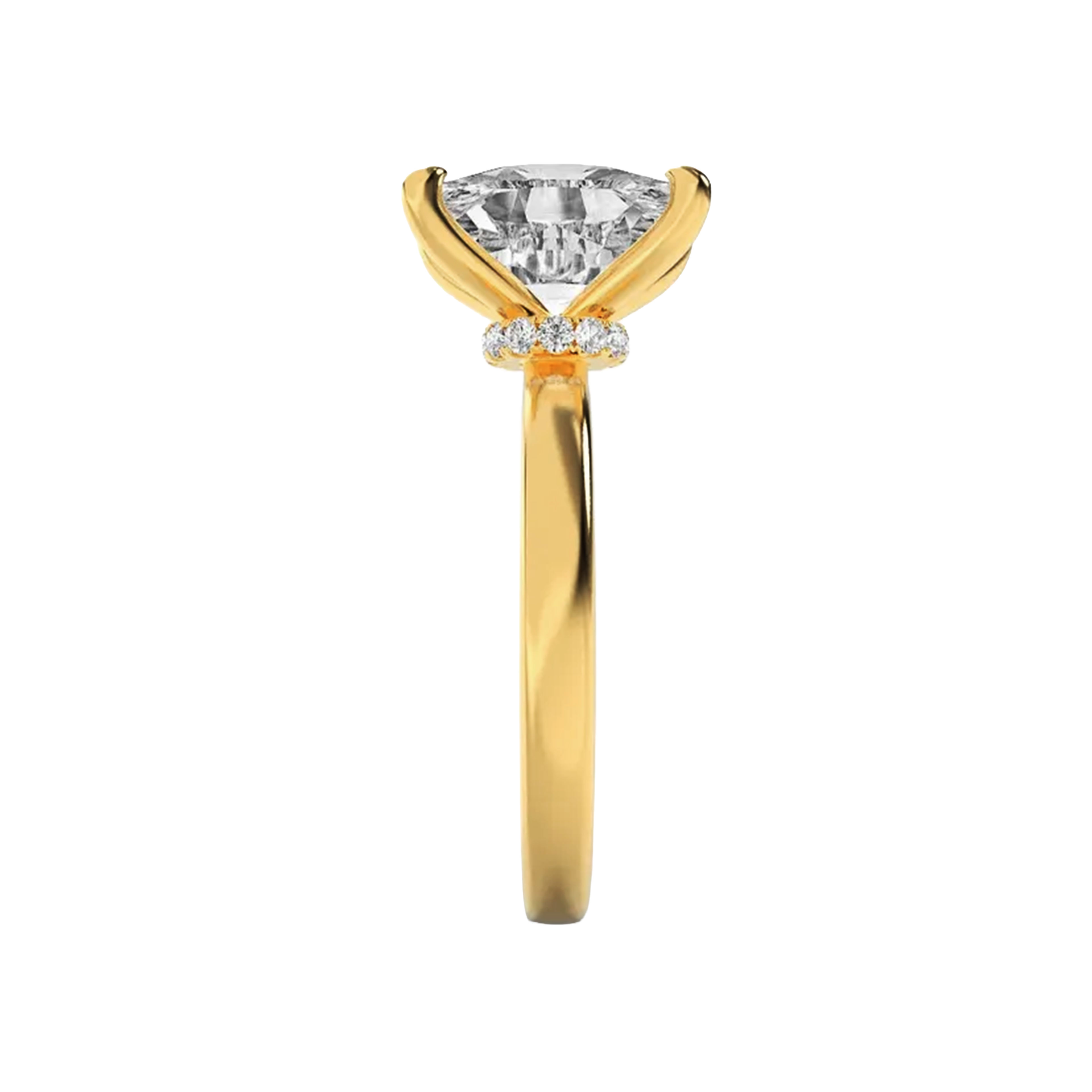 Golden Radiance Solitaire Ring 6