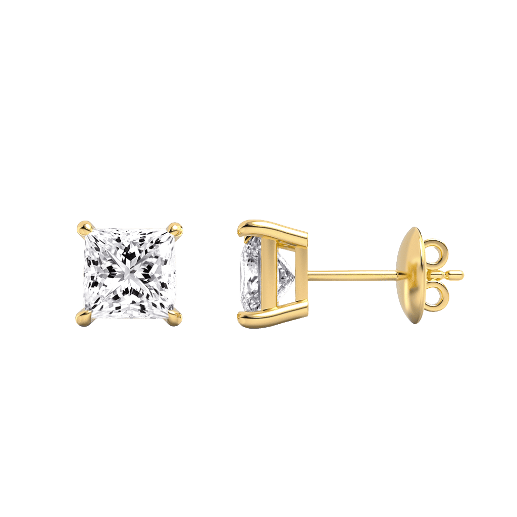 Pristine Princess Stud Earrings 3 Carat 1