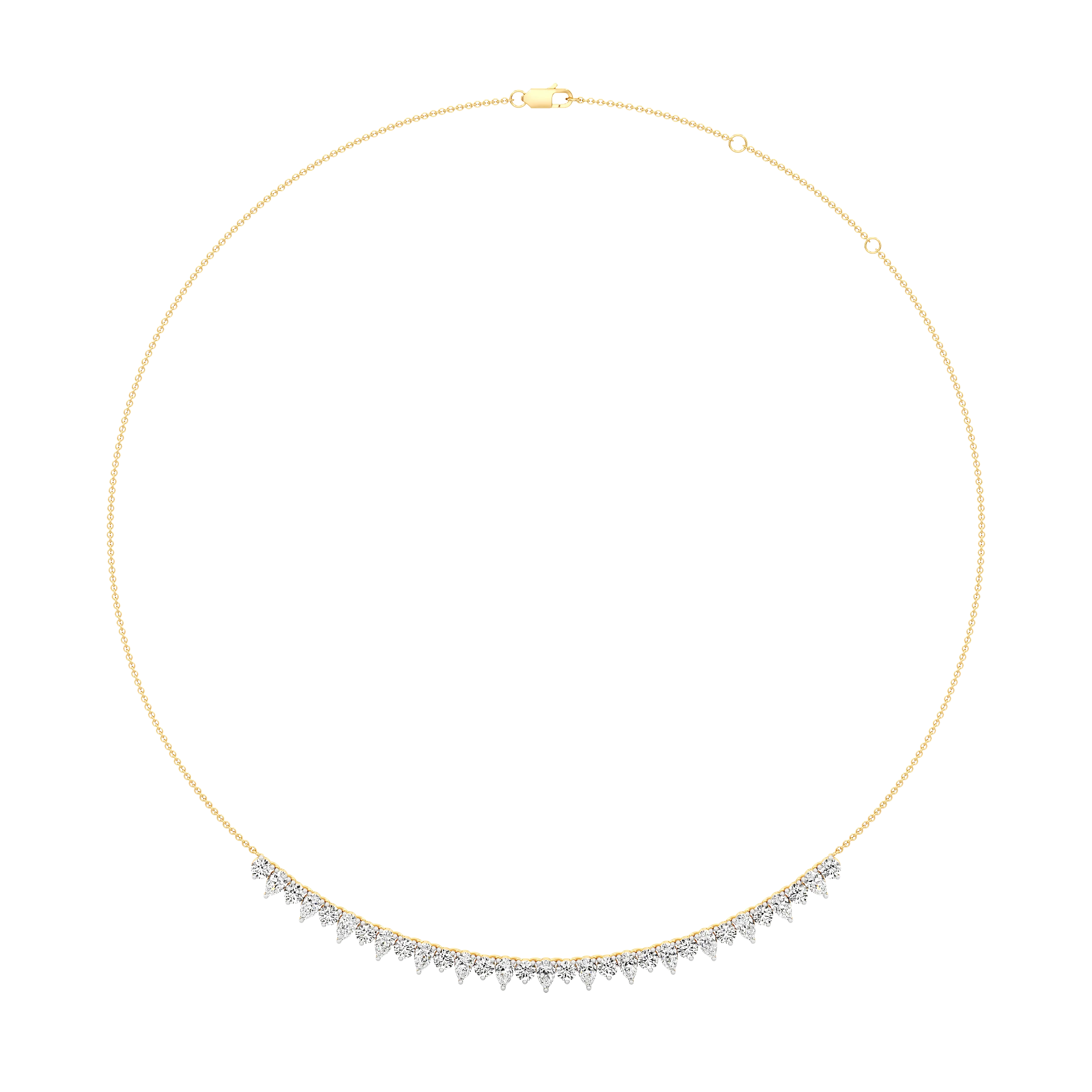 Cascade Line Diamond Necklace 3