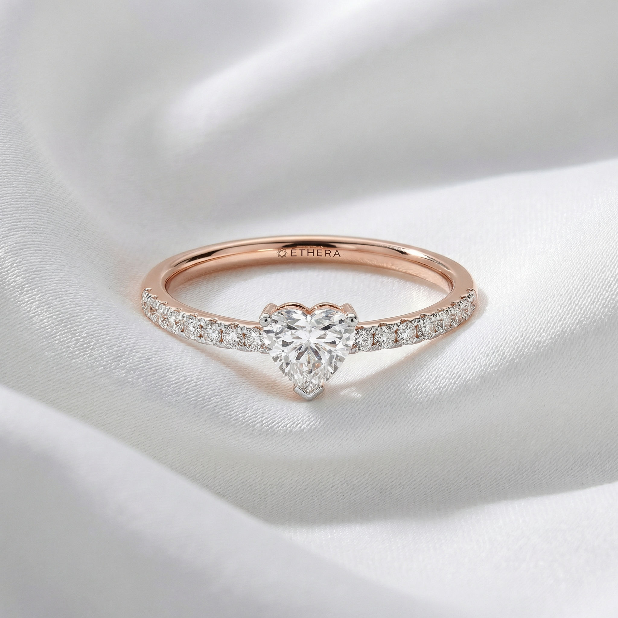 Heart Of Love Solitaire Ring 2