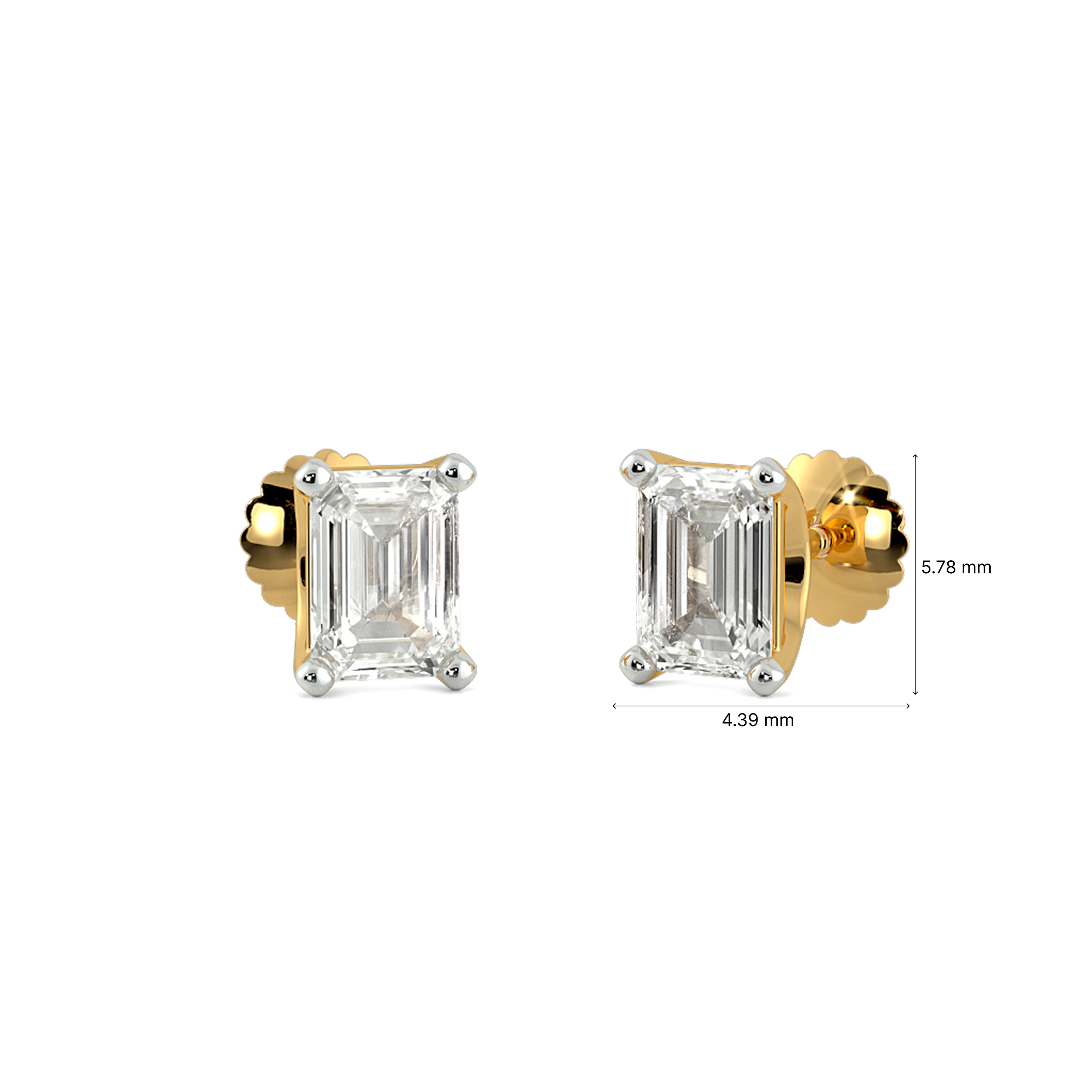 Fourfold Spark Stud Earrings 3