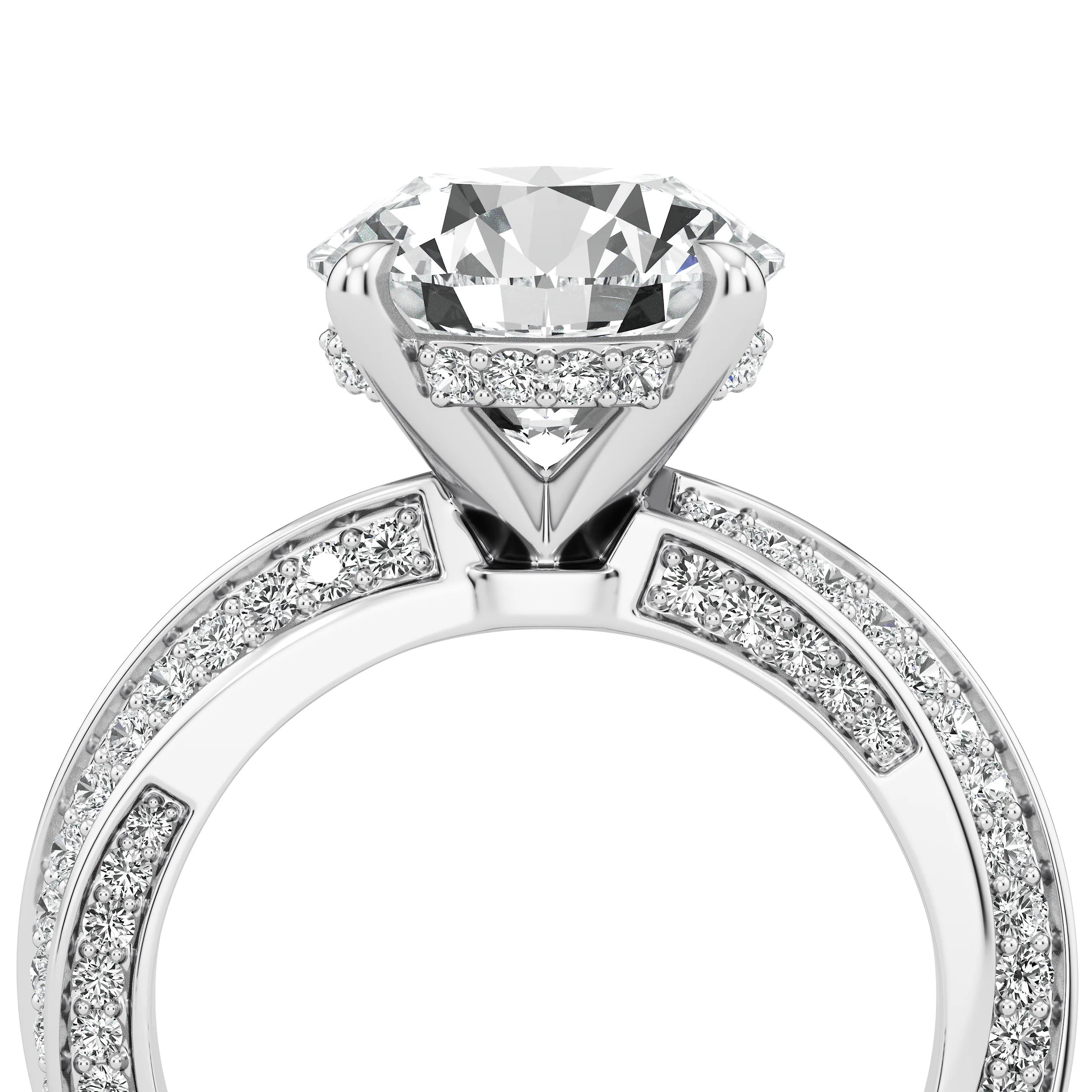 Round Crest Cocktail Ring 10