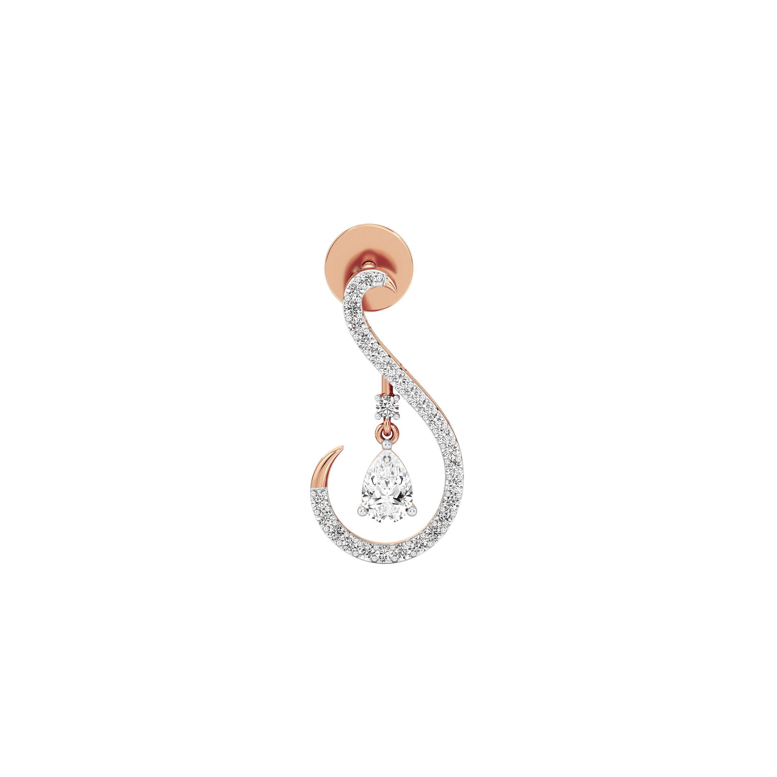 Curvelet Drop Earring 7