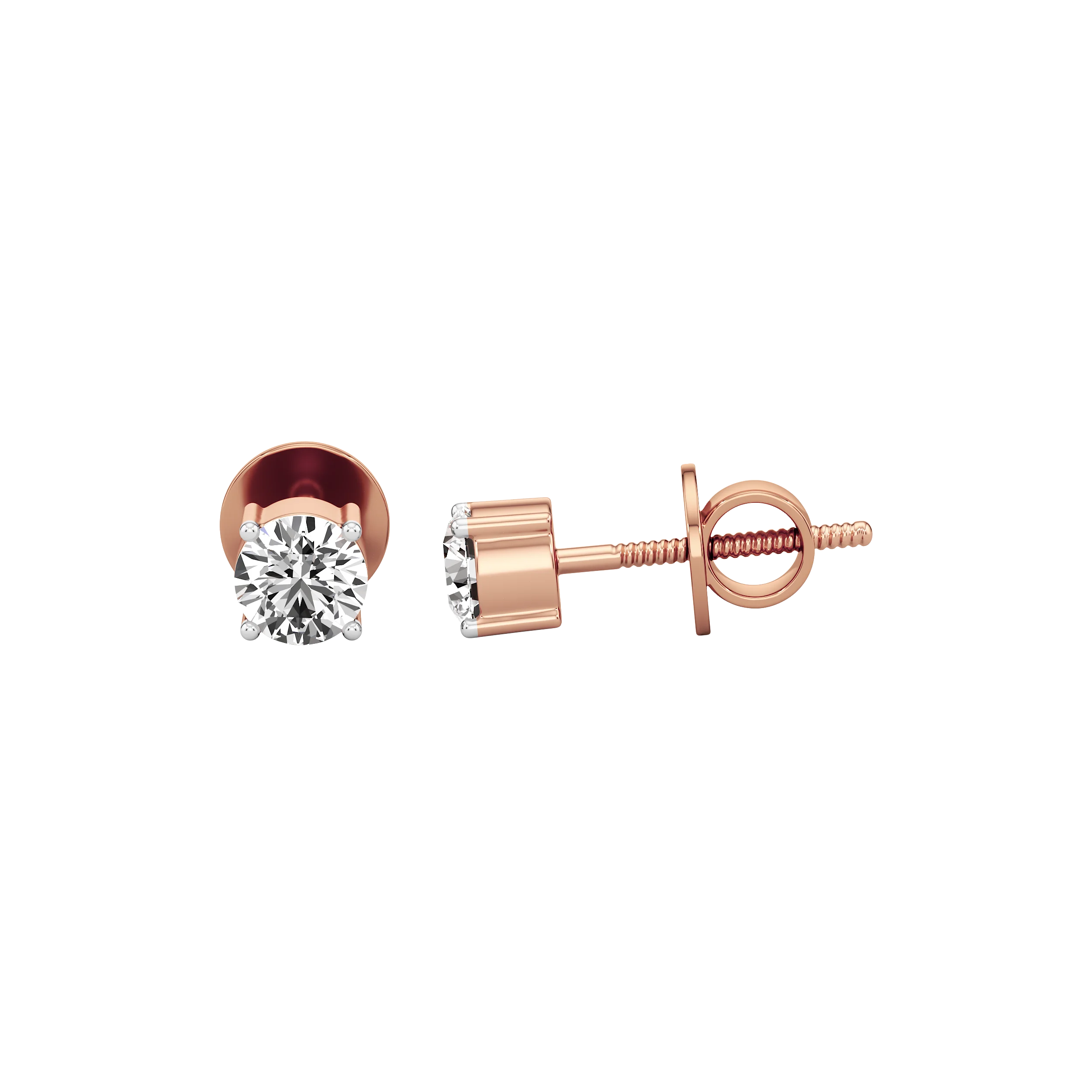 Pureline Solitaire Studs 5