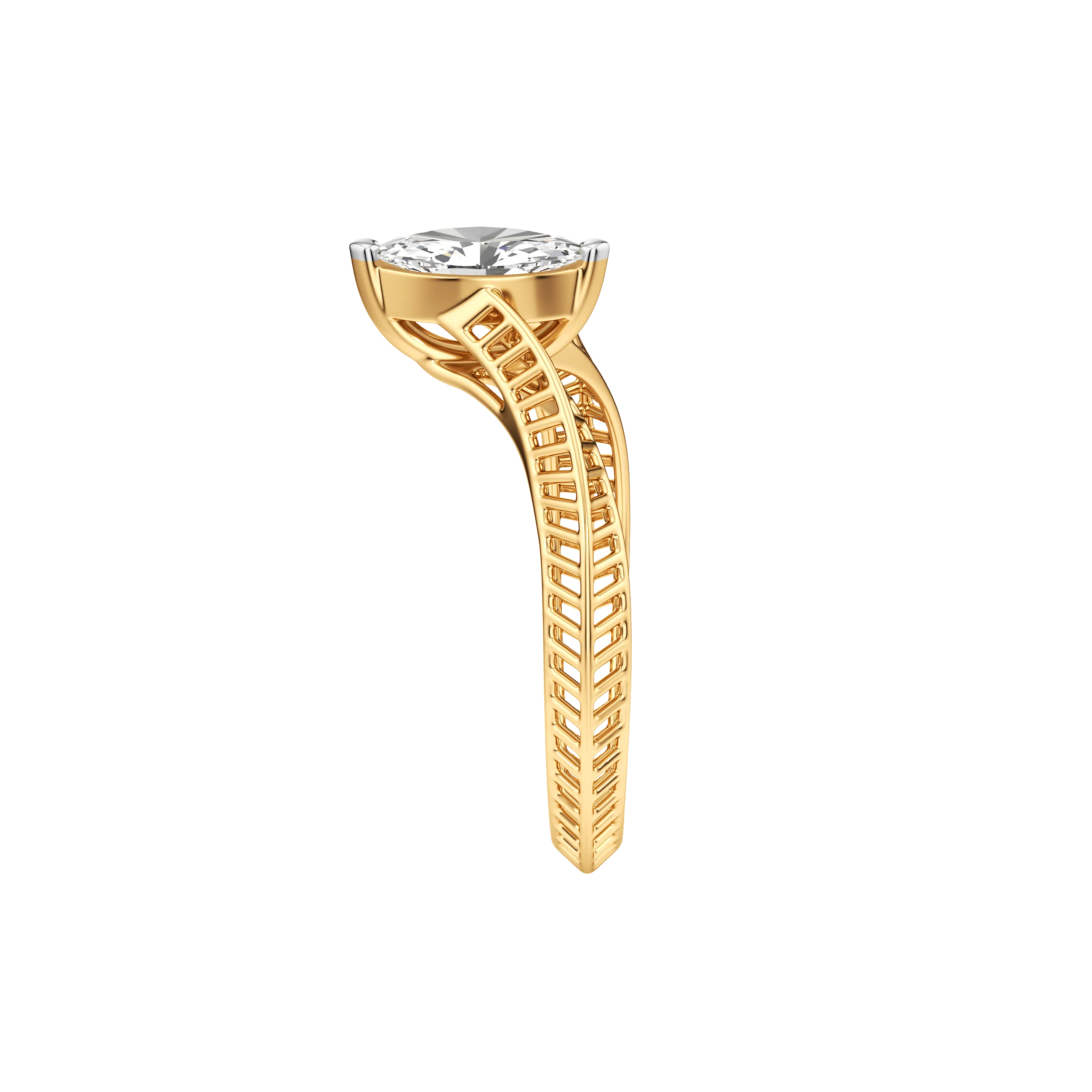 Marquise Flow Diamond Ring 6