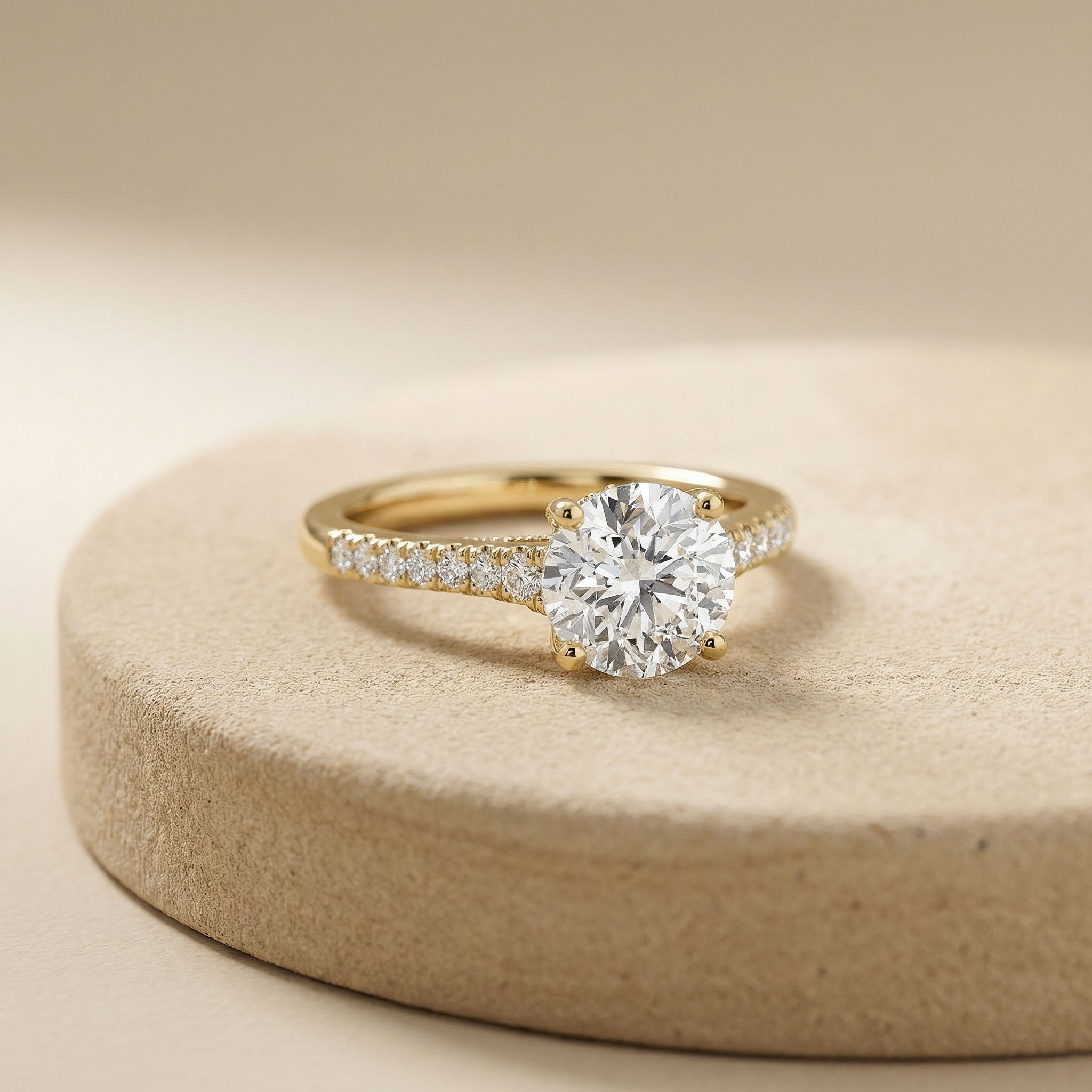 Blush Radiance Solitaire Ring 2