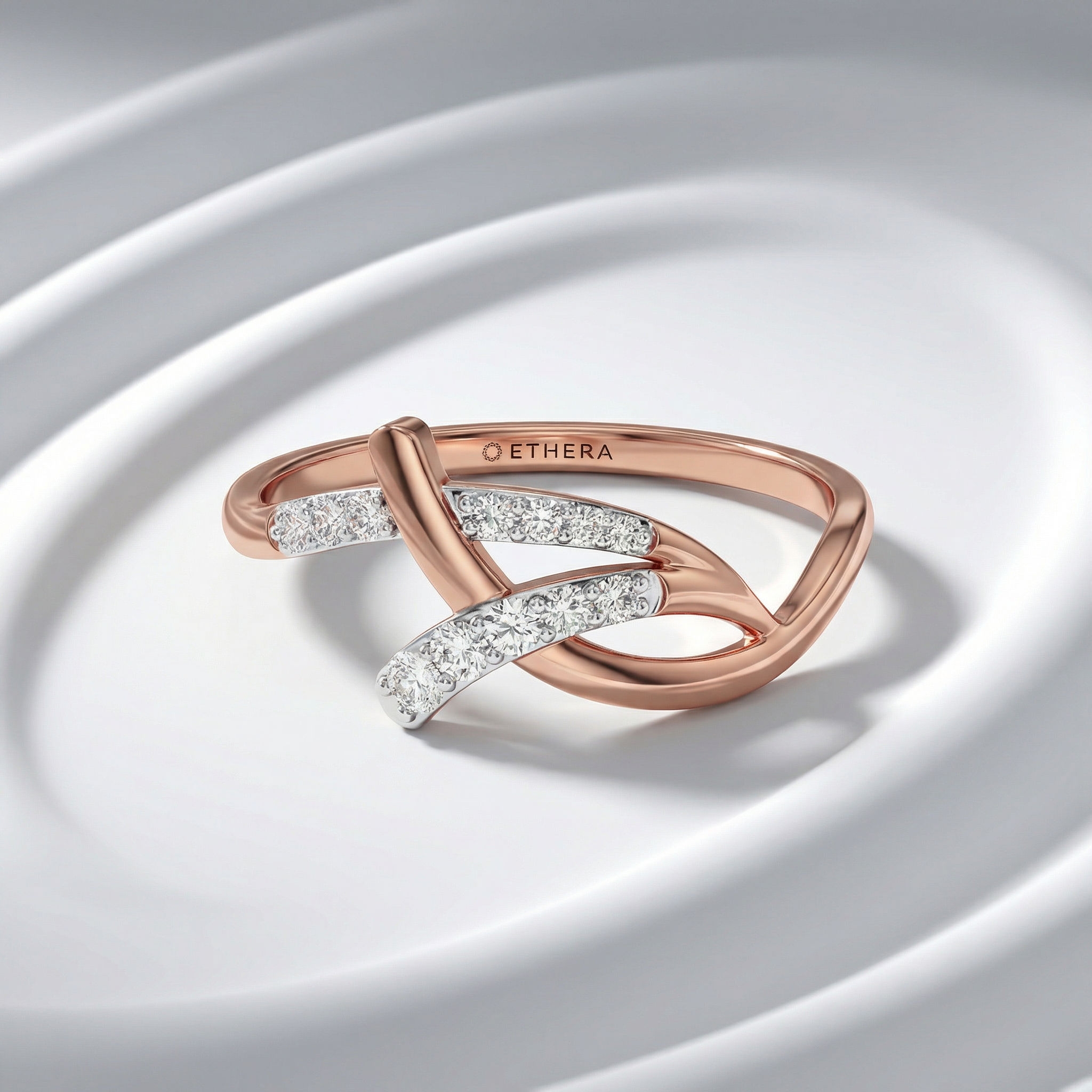 Interlace Diamond Ring 2