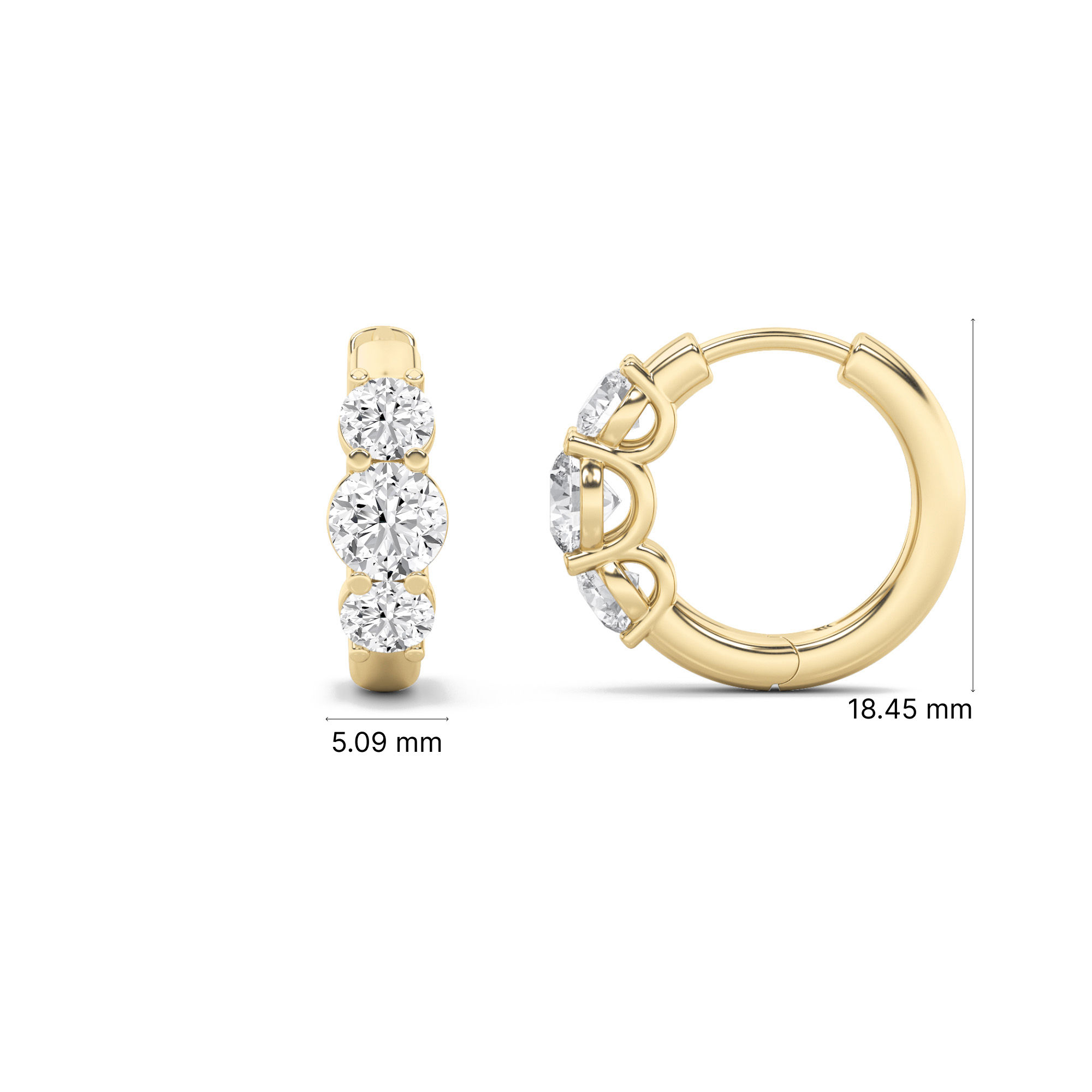 Gleaming Trio Bali Earrings 5