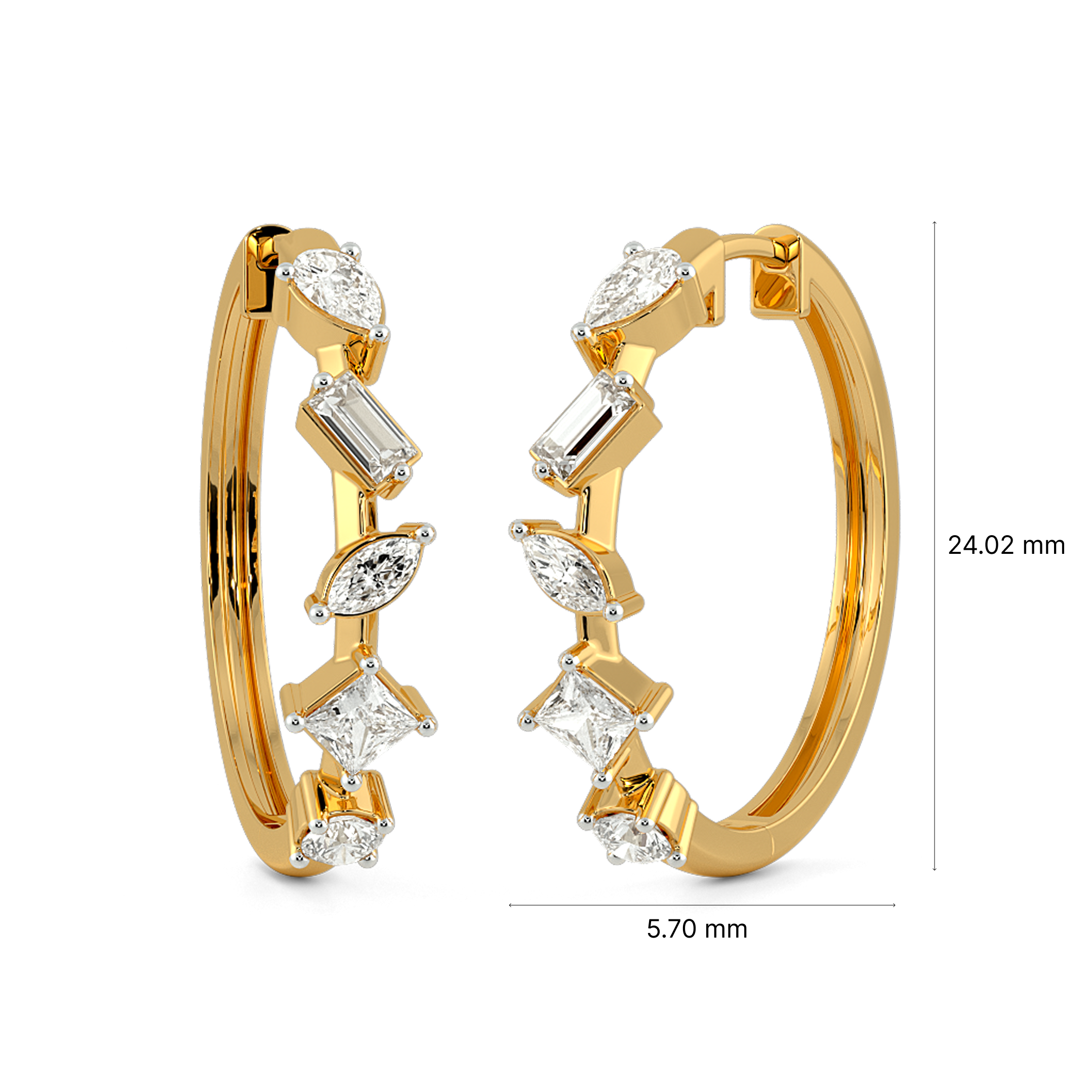 Radiant Mix Hoop Earrings 5