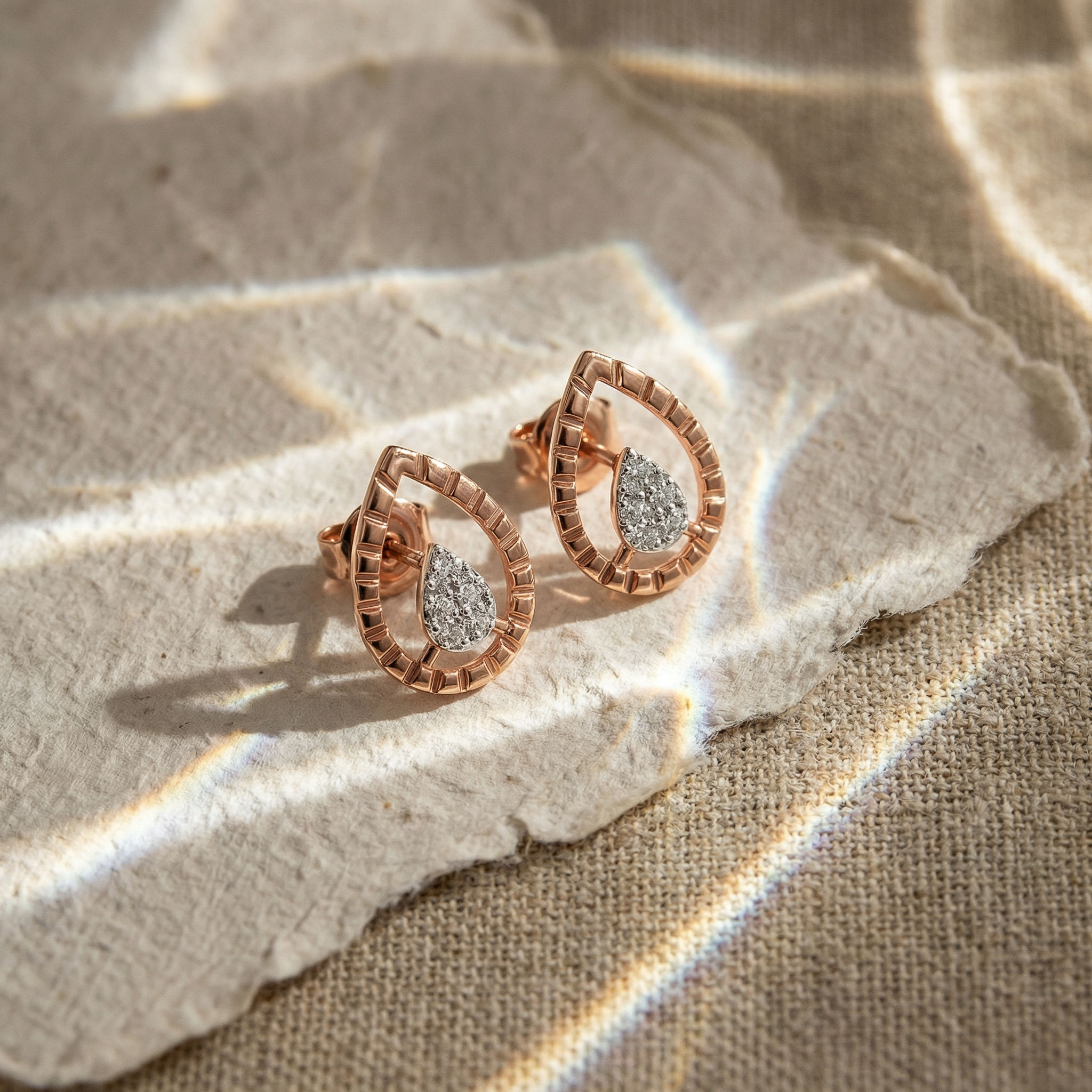 Raindrop Halo Studs 2