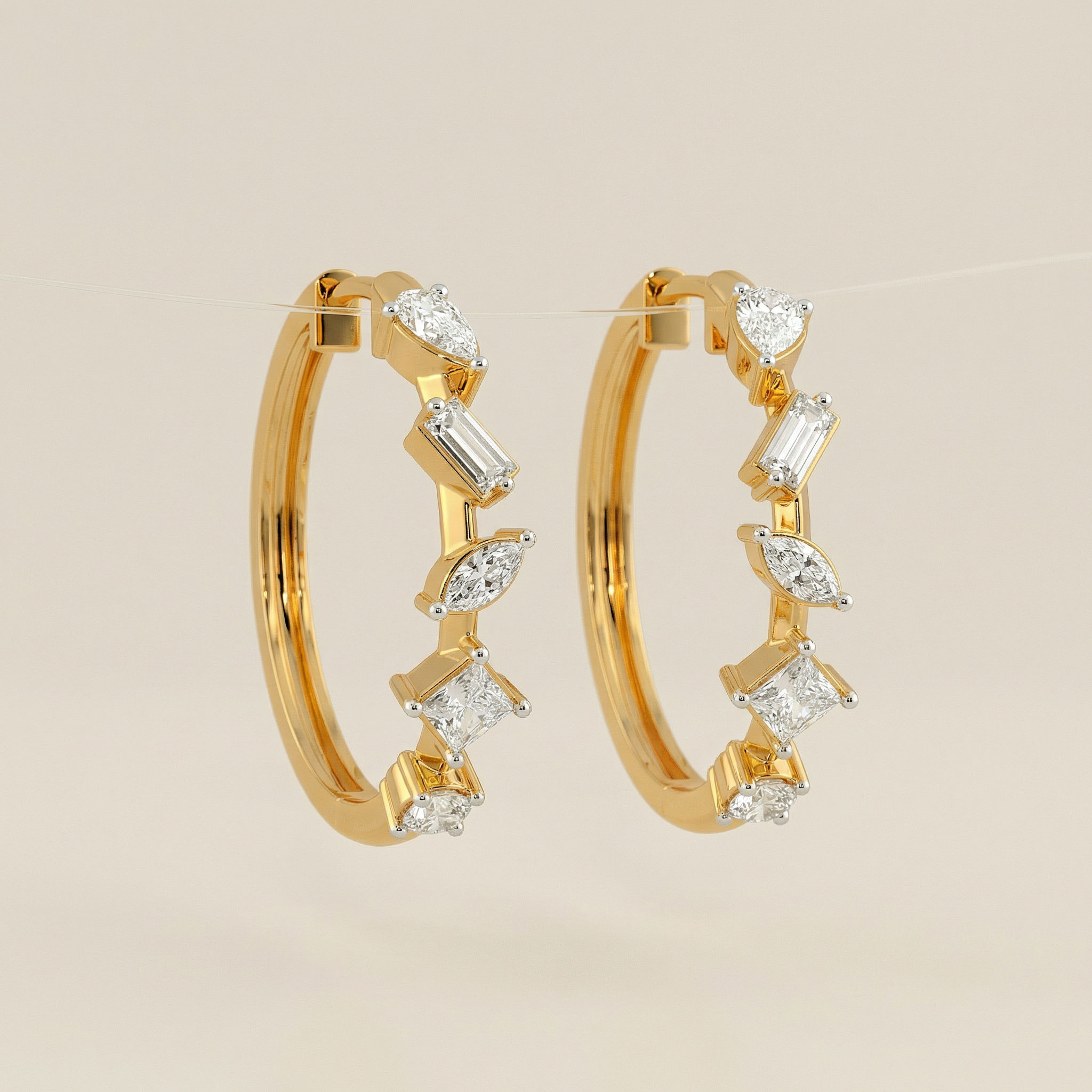 Radiant Mix Hoop Earrings 2