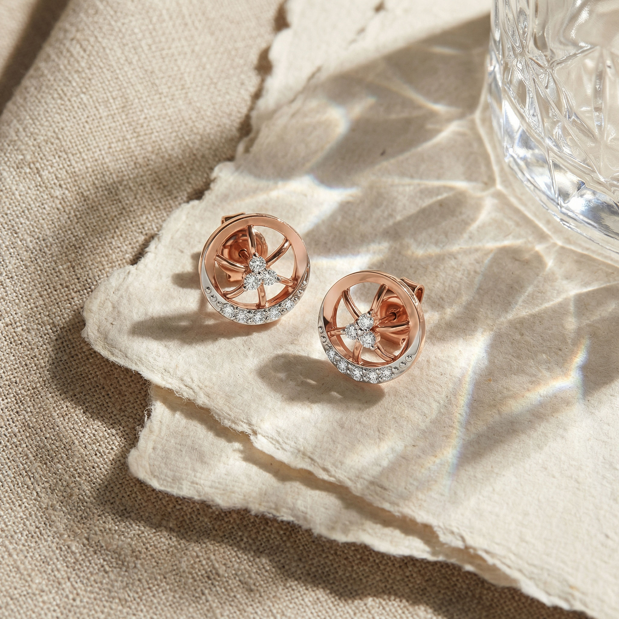 Whirly Diamond Studs 2