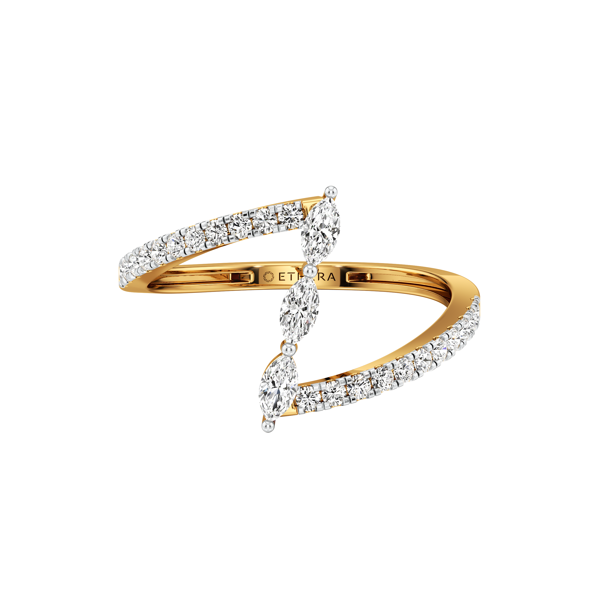 Marquise Arc Diamond Ring 4