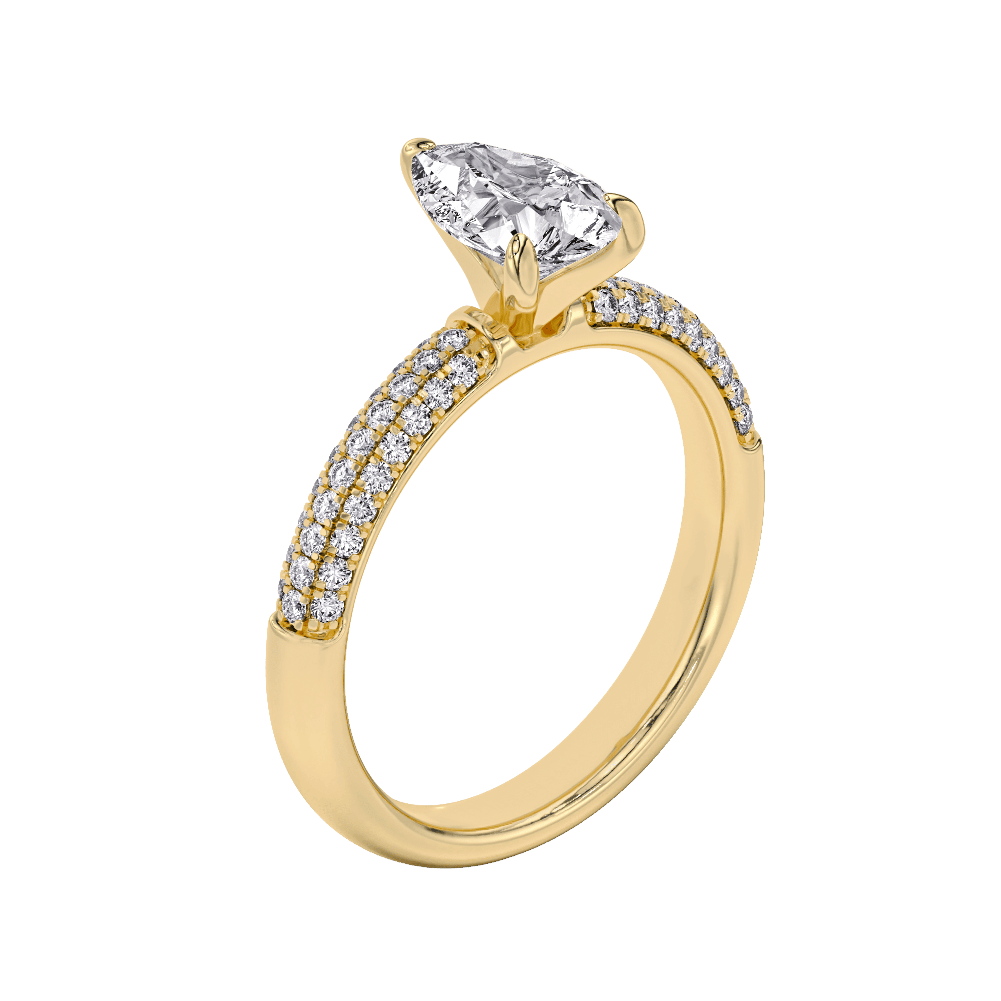 Radiant Round Pavé Ring 0