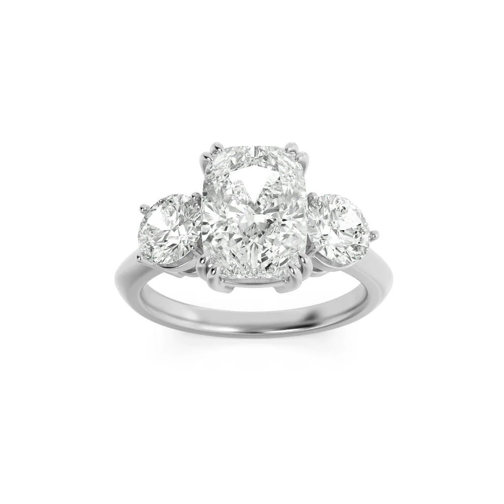 Triumphant Glow 3 Stone Ring 9