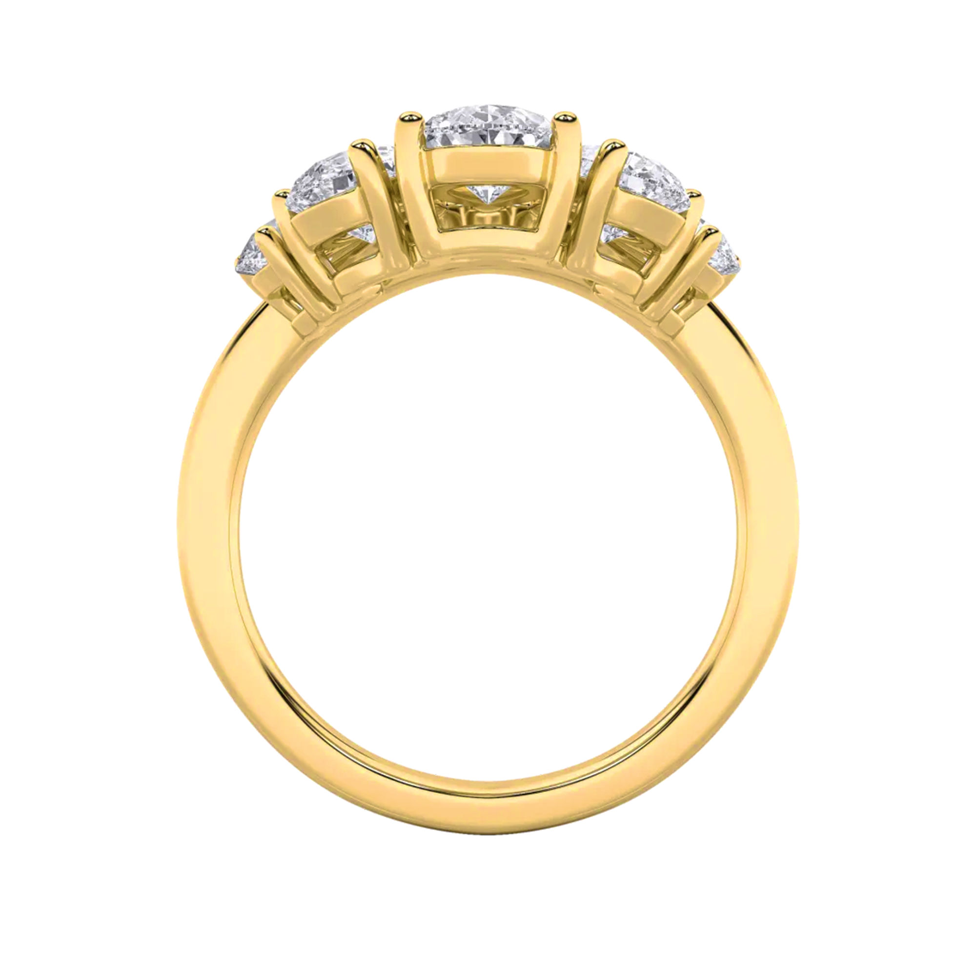 Crowned Glory Five Stone Ring 2