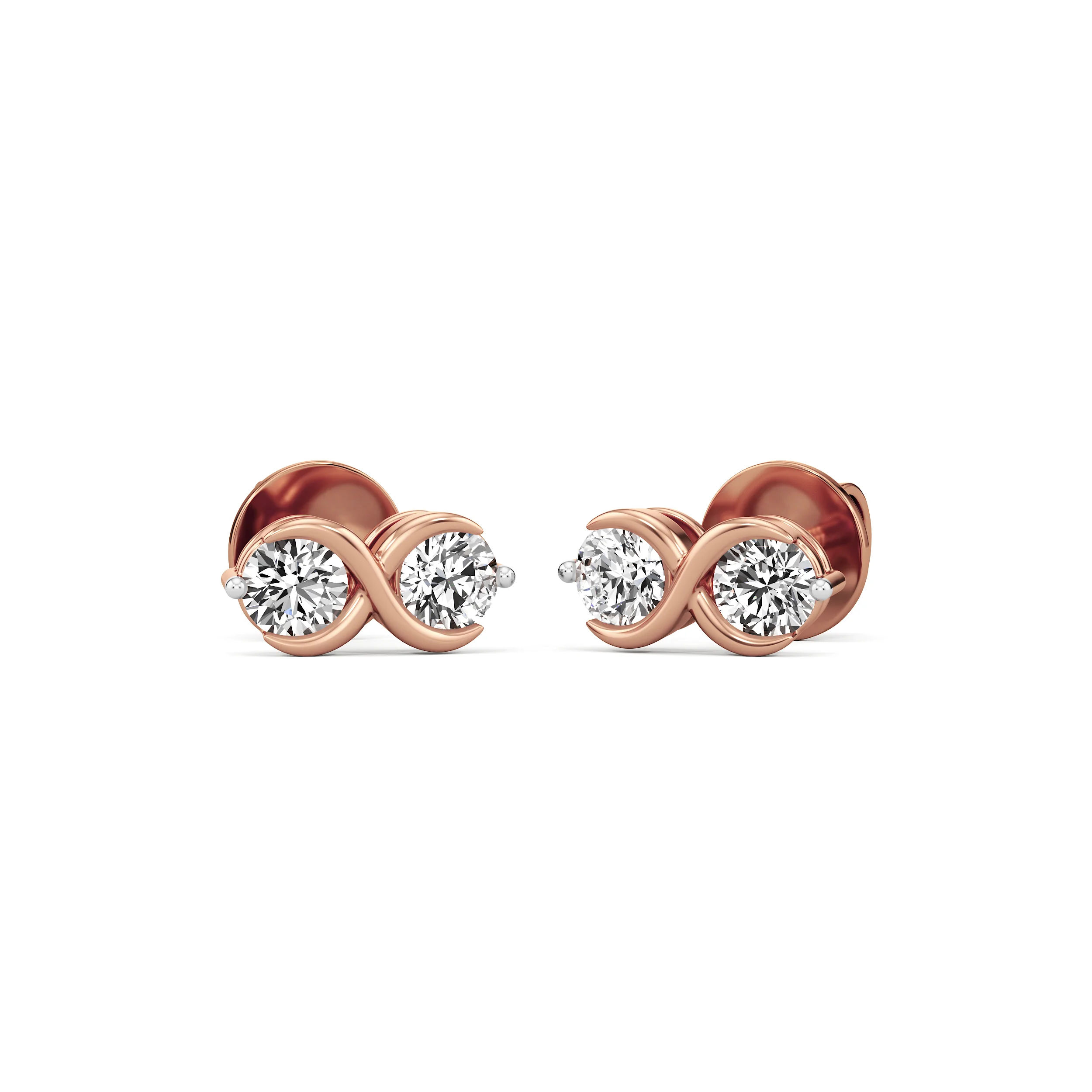 Dual Gleam Diamond Studs 4
