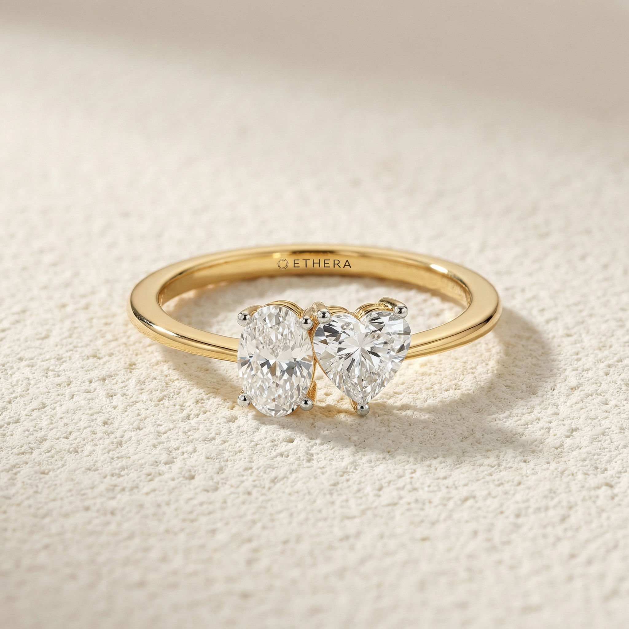 Heart & Oval Duo Ring 2
