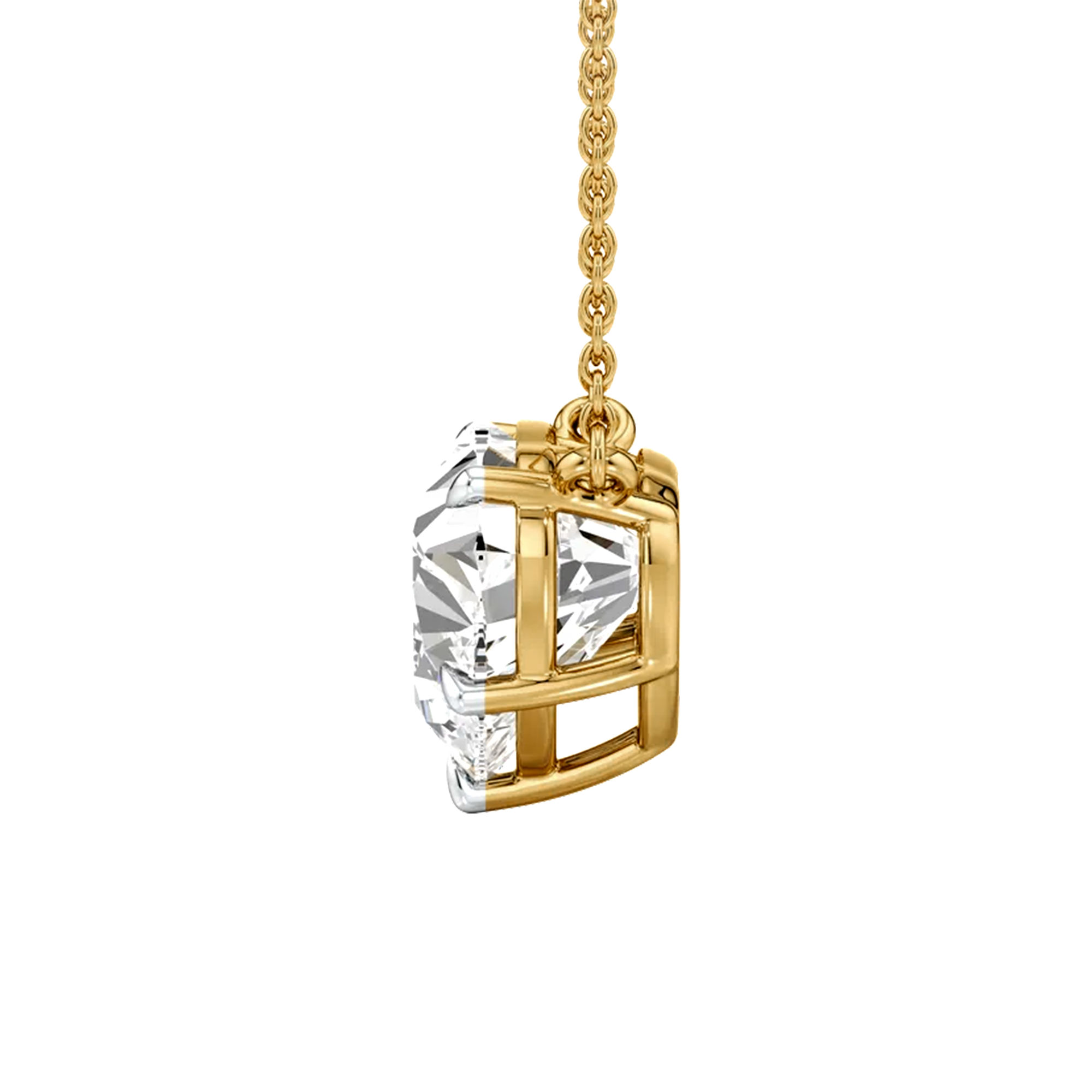 Amour Heart Solitaire Necklace 2