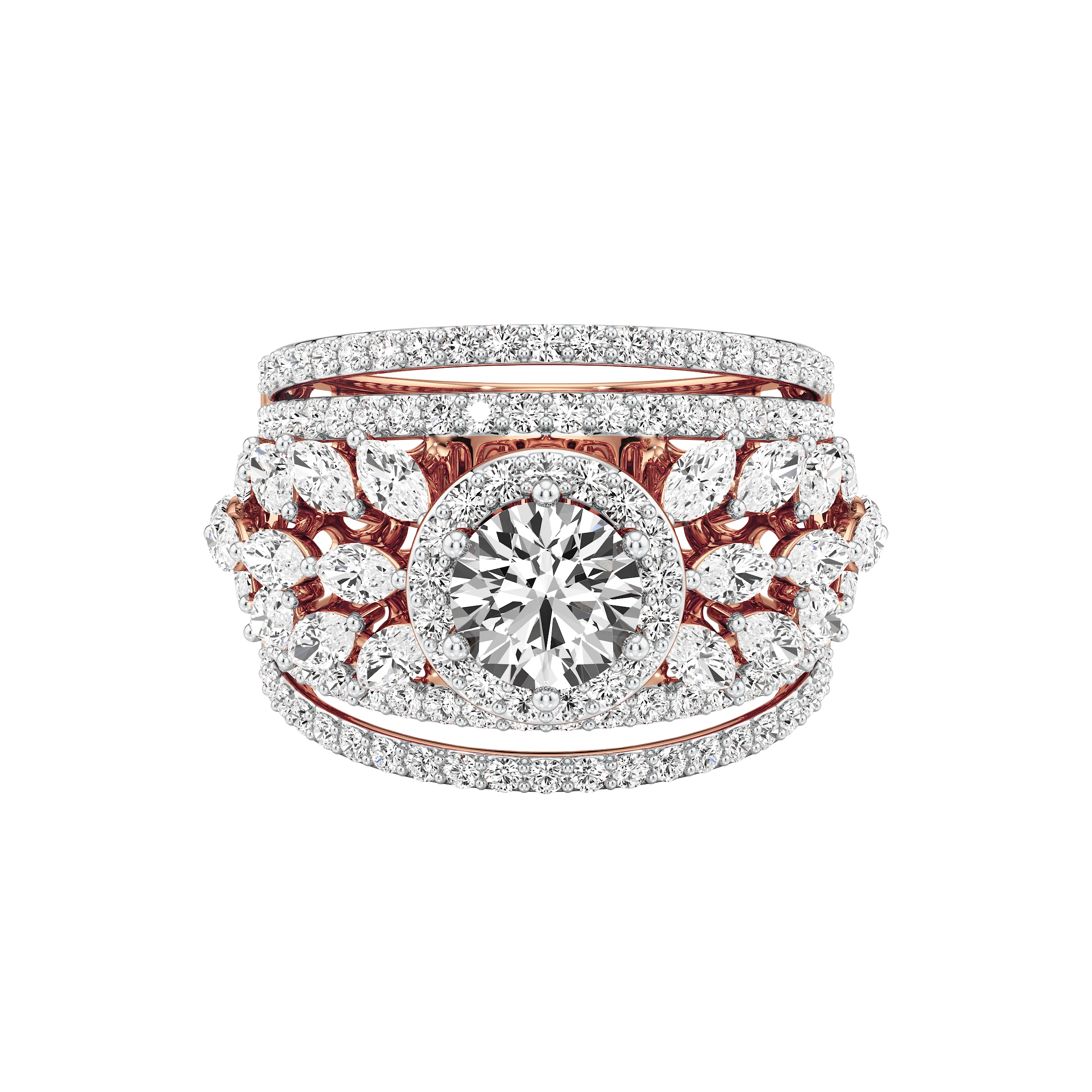 Majestic Radiance Cocktail Ring 11