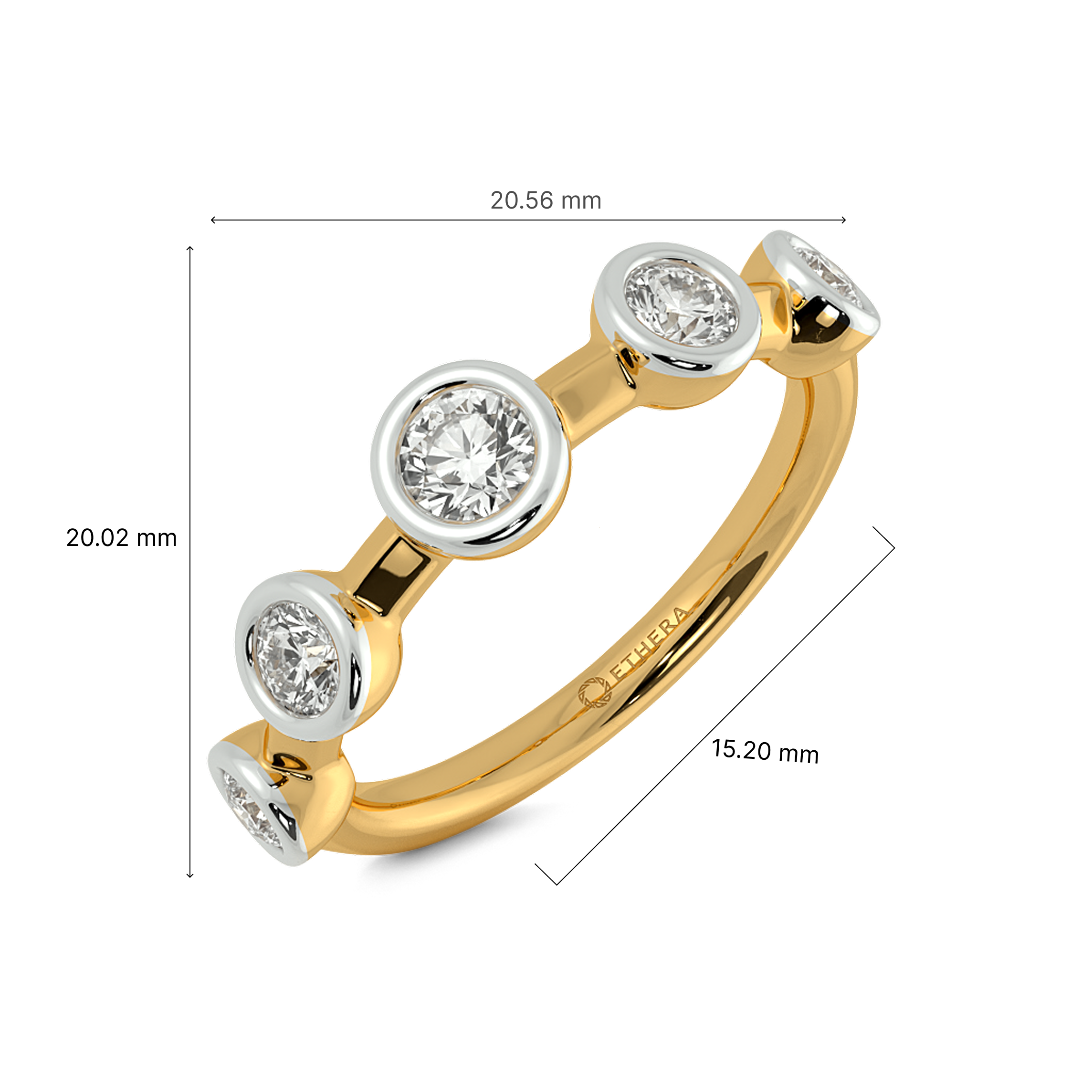 Diamond Confetti Eternity Band 6