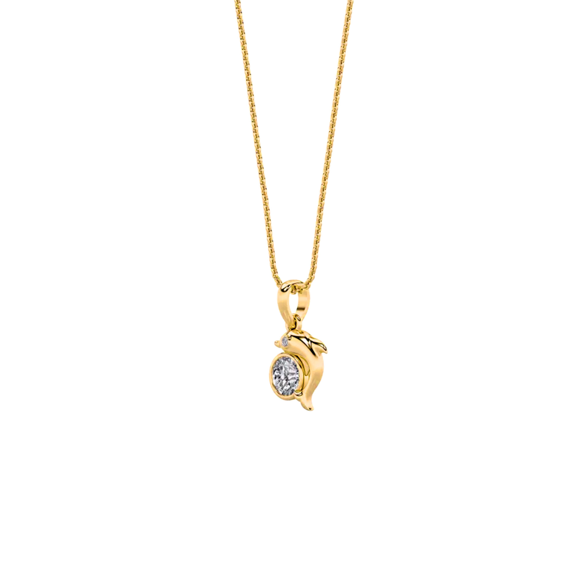 Dolphin Dreams Solitaire Pendant 3