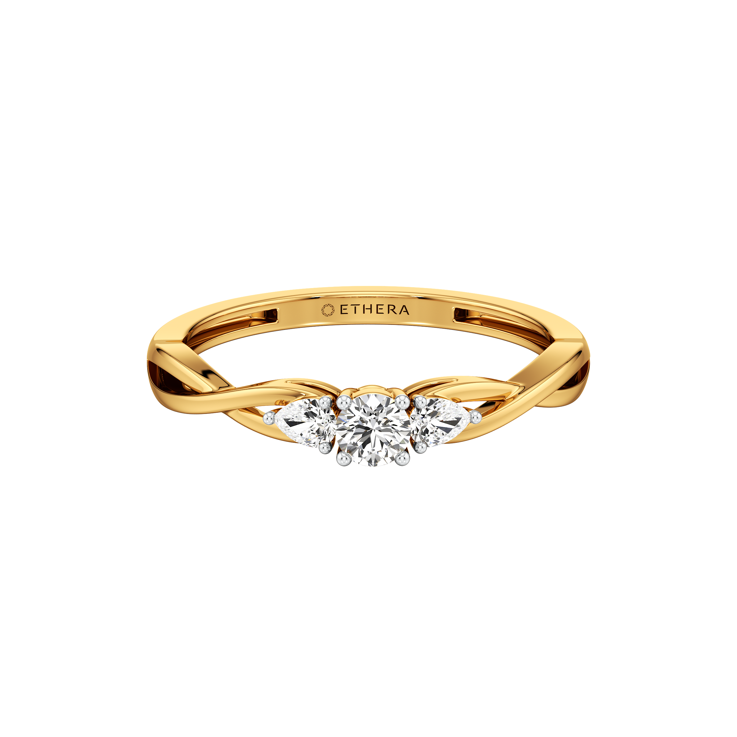 Trio Pear Ring 2