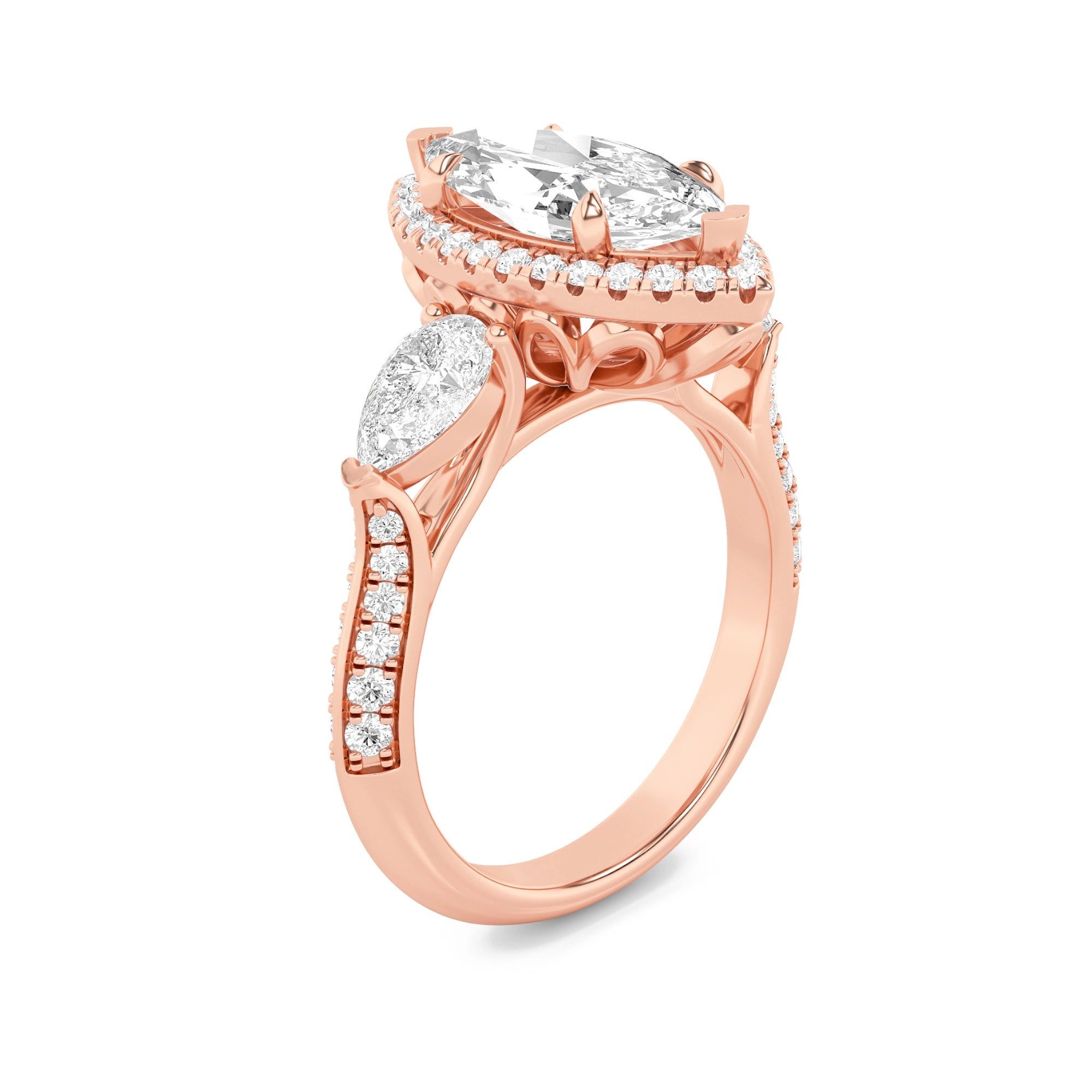 Triad Of Love 3 Stone Ring 11