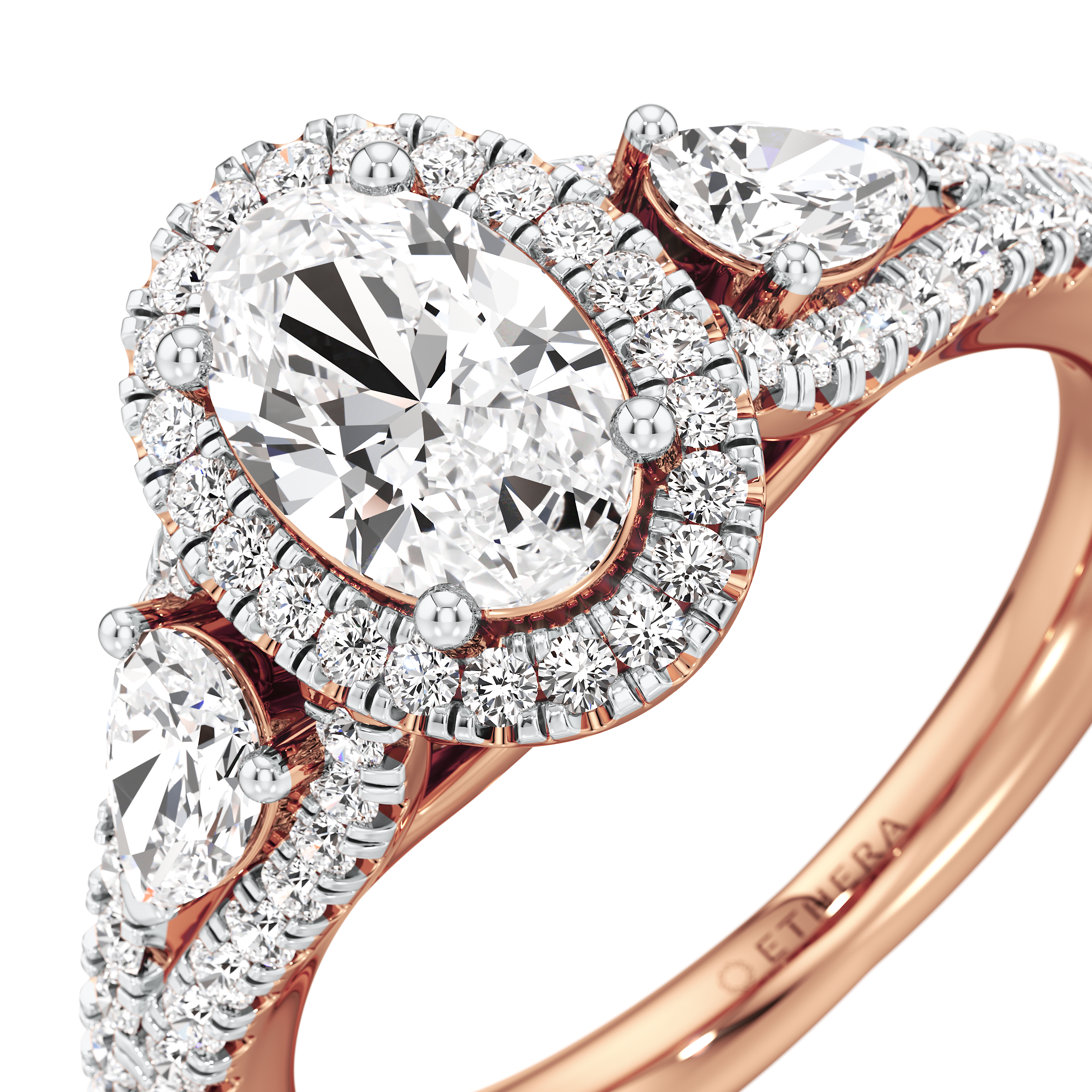 Radiance Triology 3 Stone Ring 10