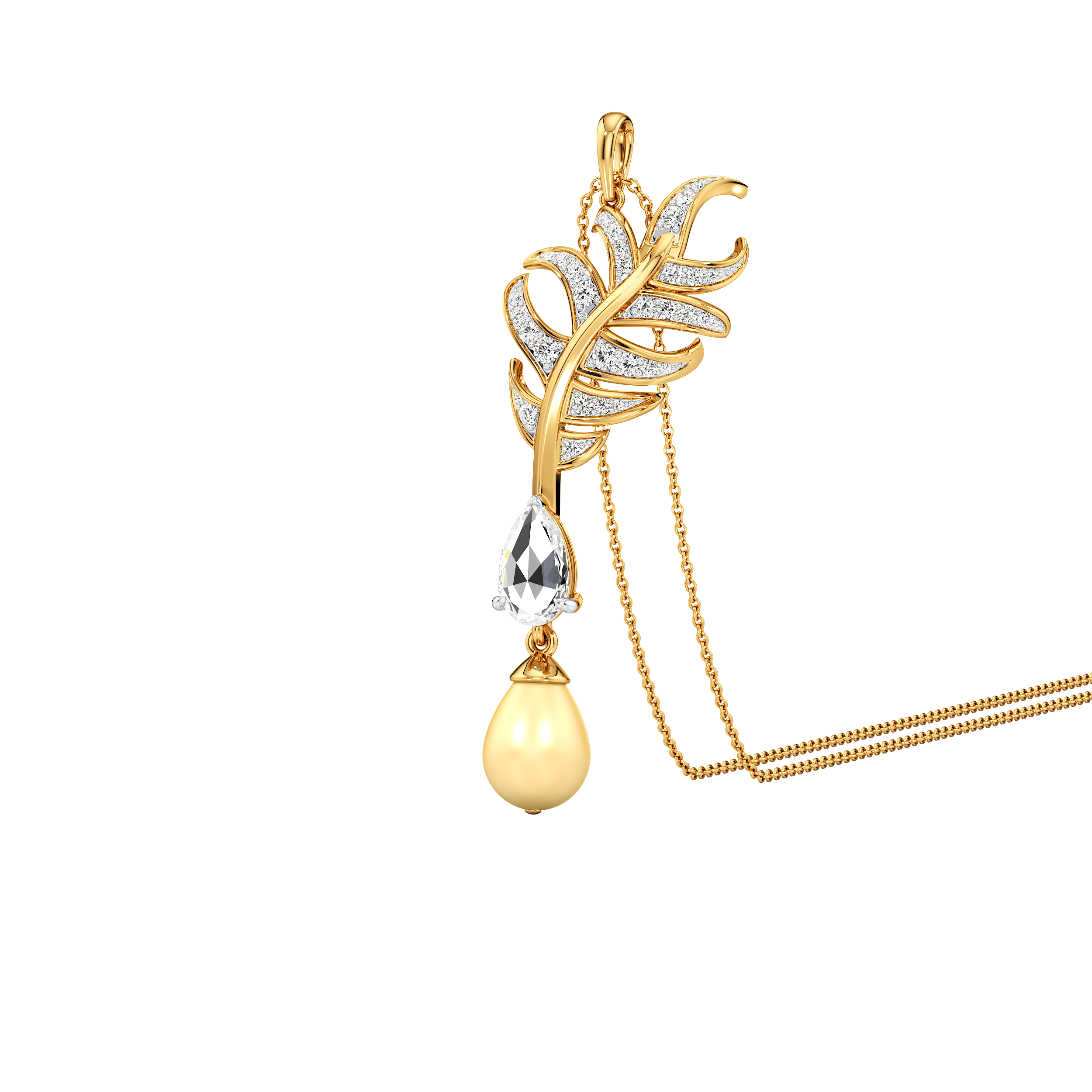 Cascade Plume Pendant 0