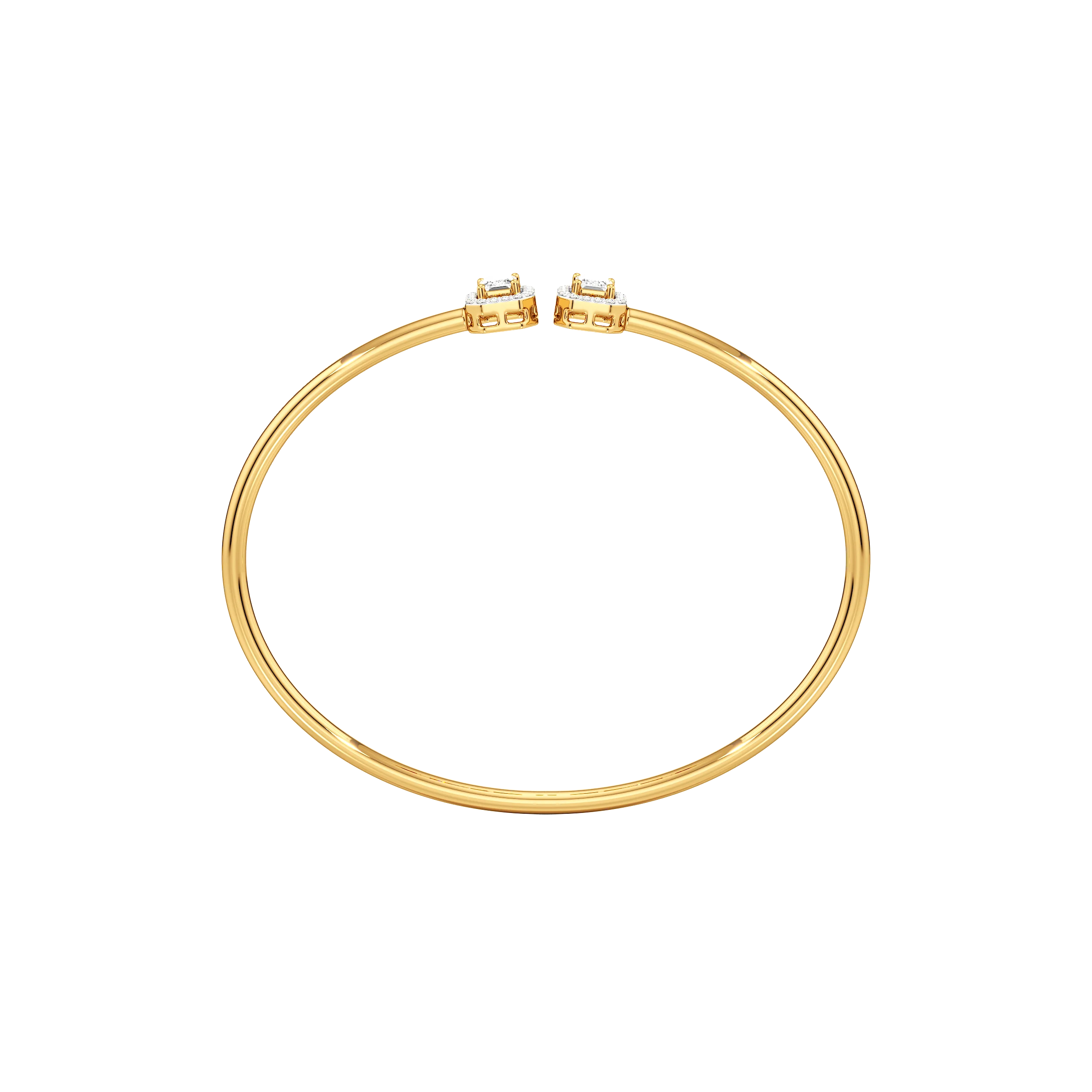 The Minimalist Open Top Oval Bangle hover