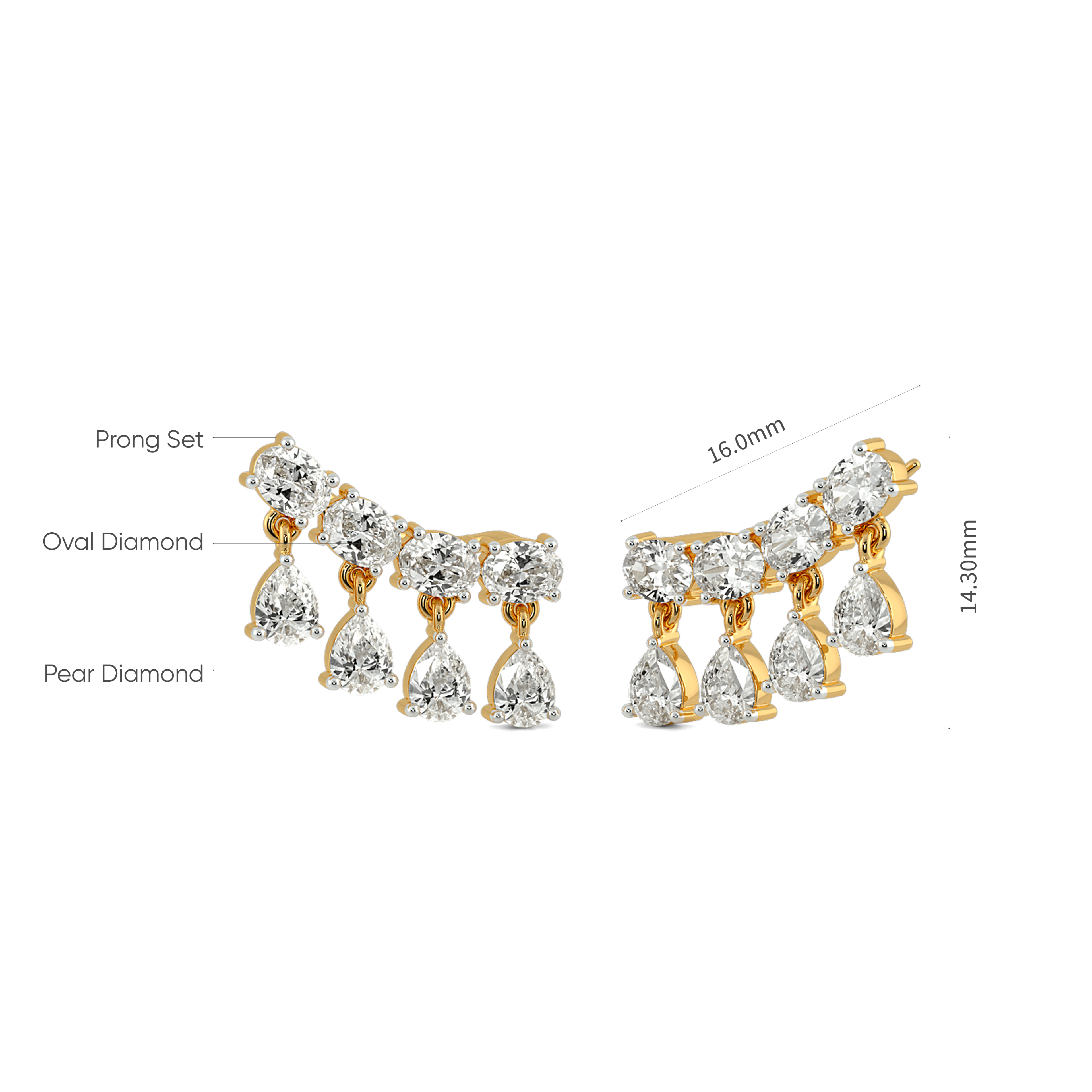 Cascade Radiance Ear Climbers 4