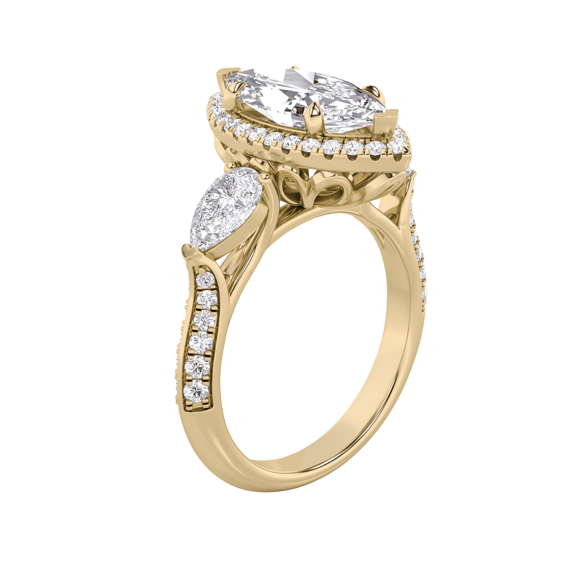 Triad Of Love 3 Stone Ring 3