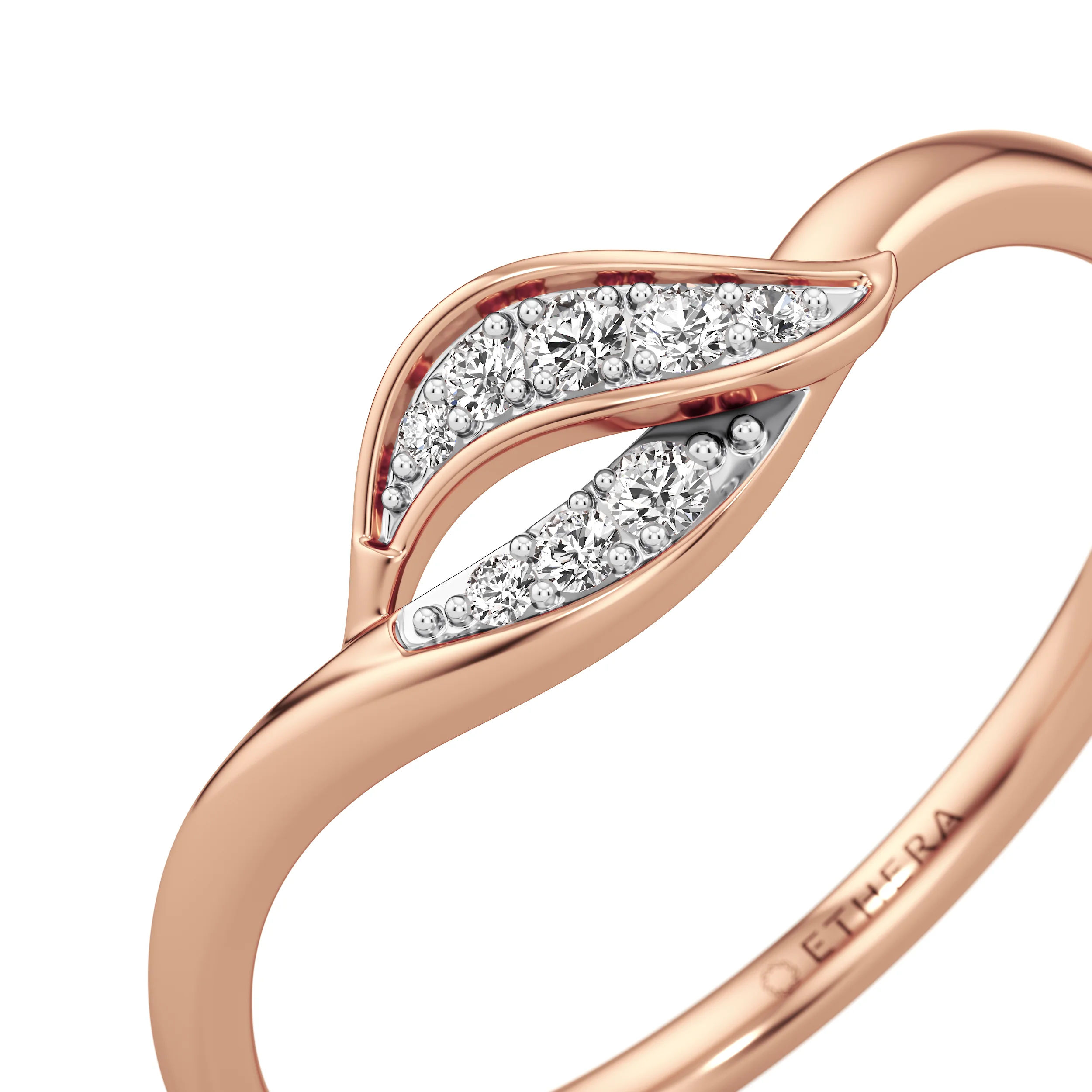 Leaflet Diamond Ring 12