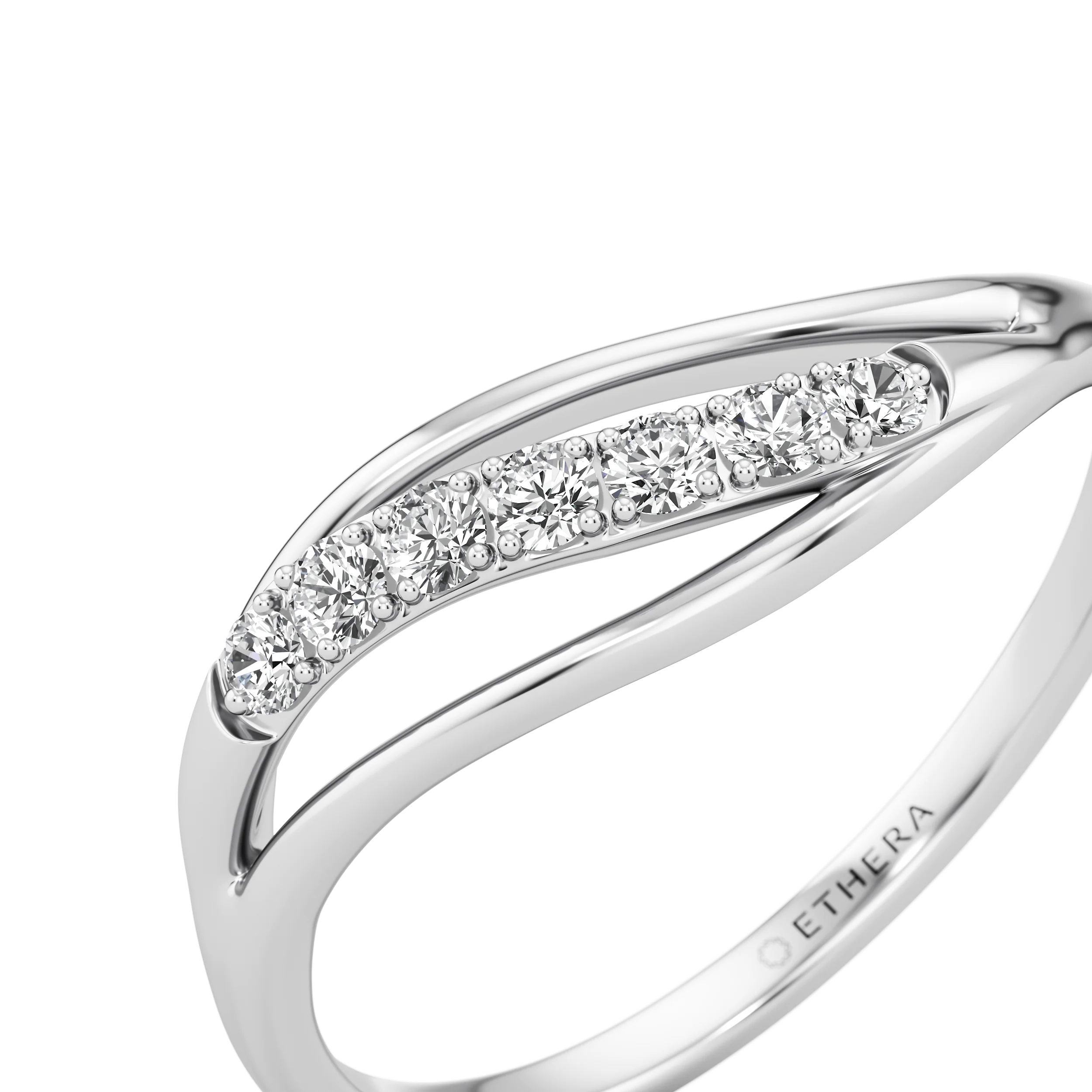 Flowline Diamond Ring 8