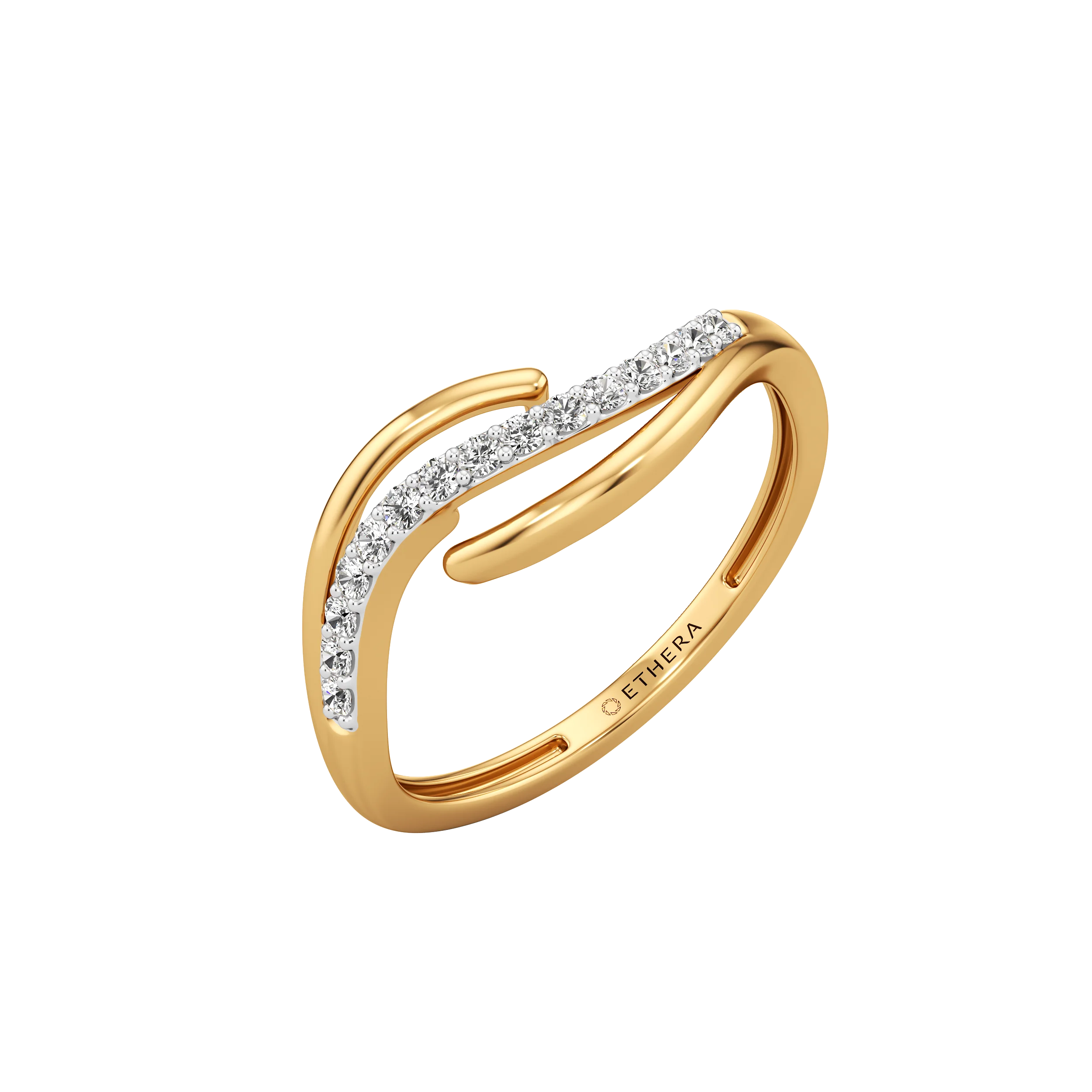 Whisper Wave Diamond Ring 0