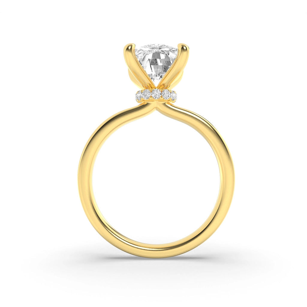 Golden Radiance Solitaire Ring 5