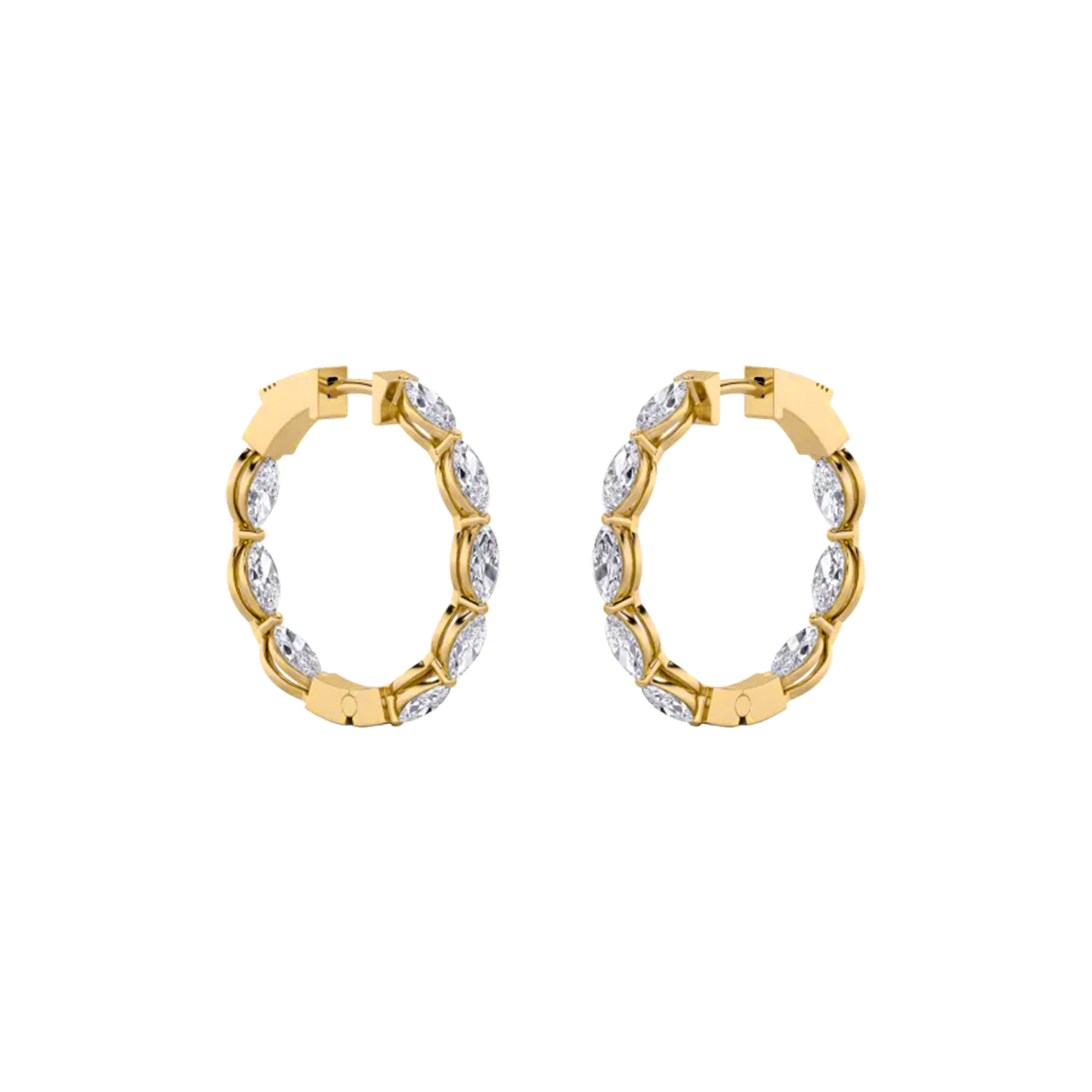 Radiant Circle Hoop Earrings 0