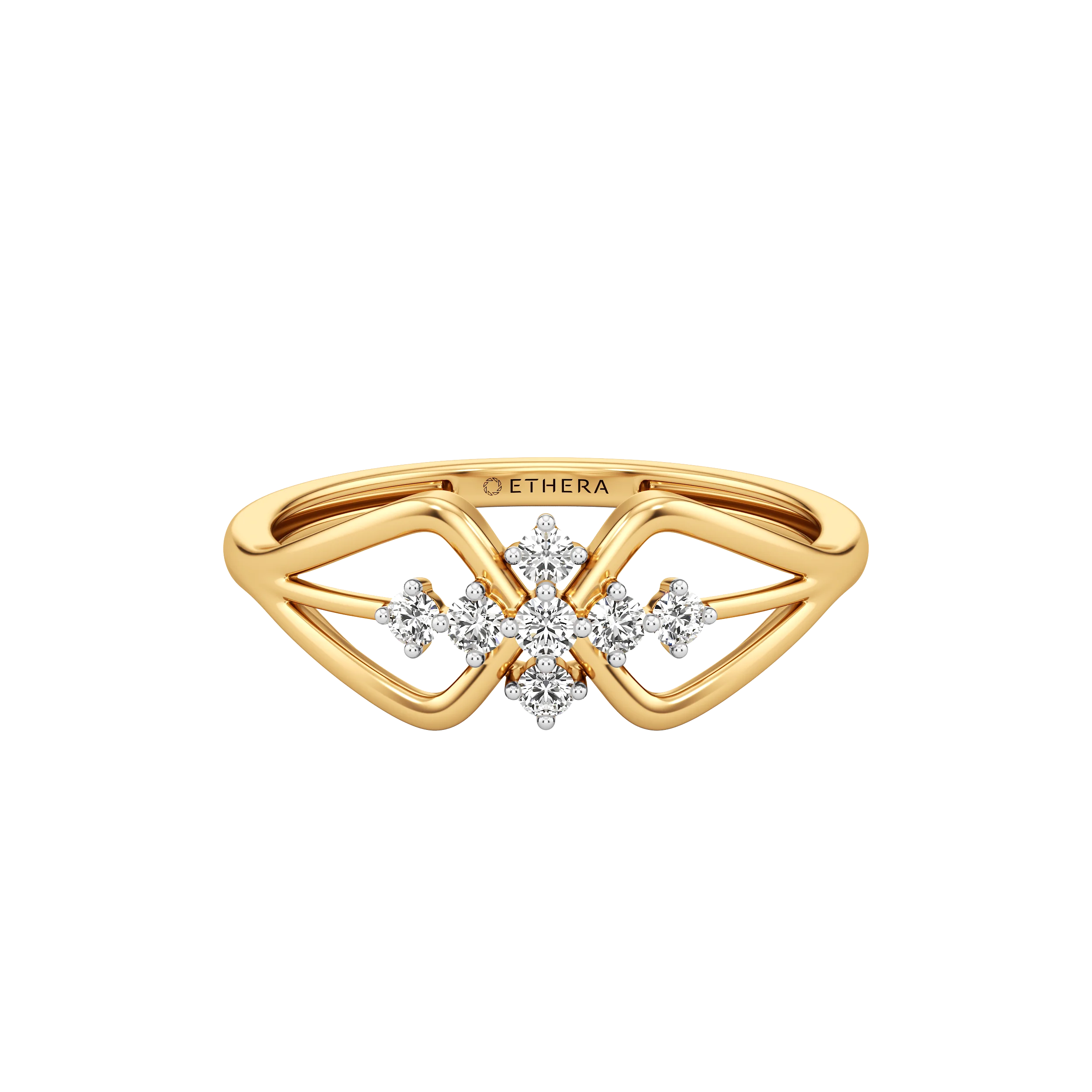 Petal Weave Diamond Ring 3