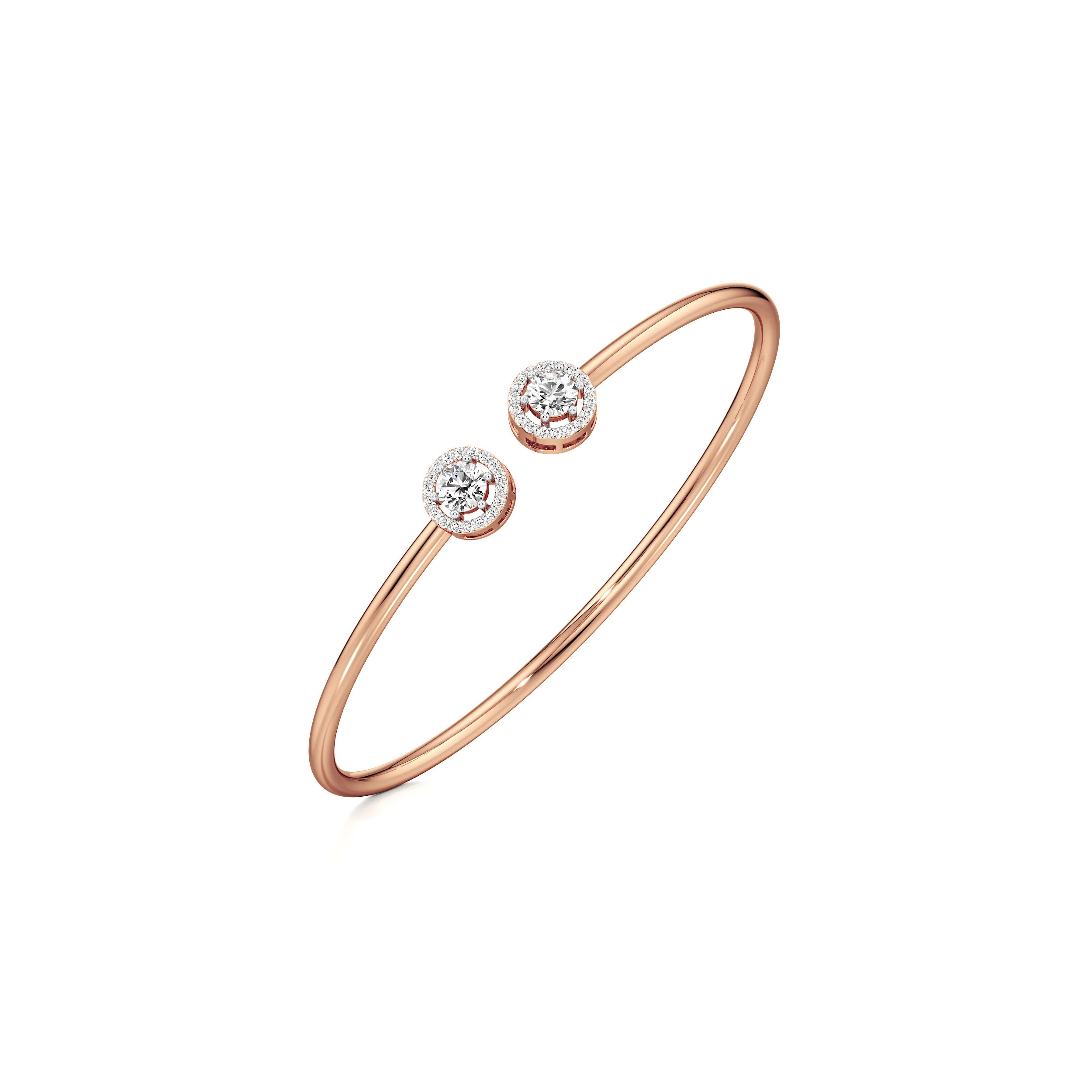 Timeless Twinkle Open Top Oval Bangle 8