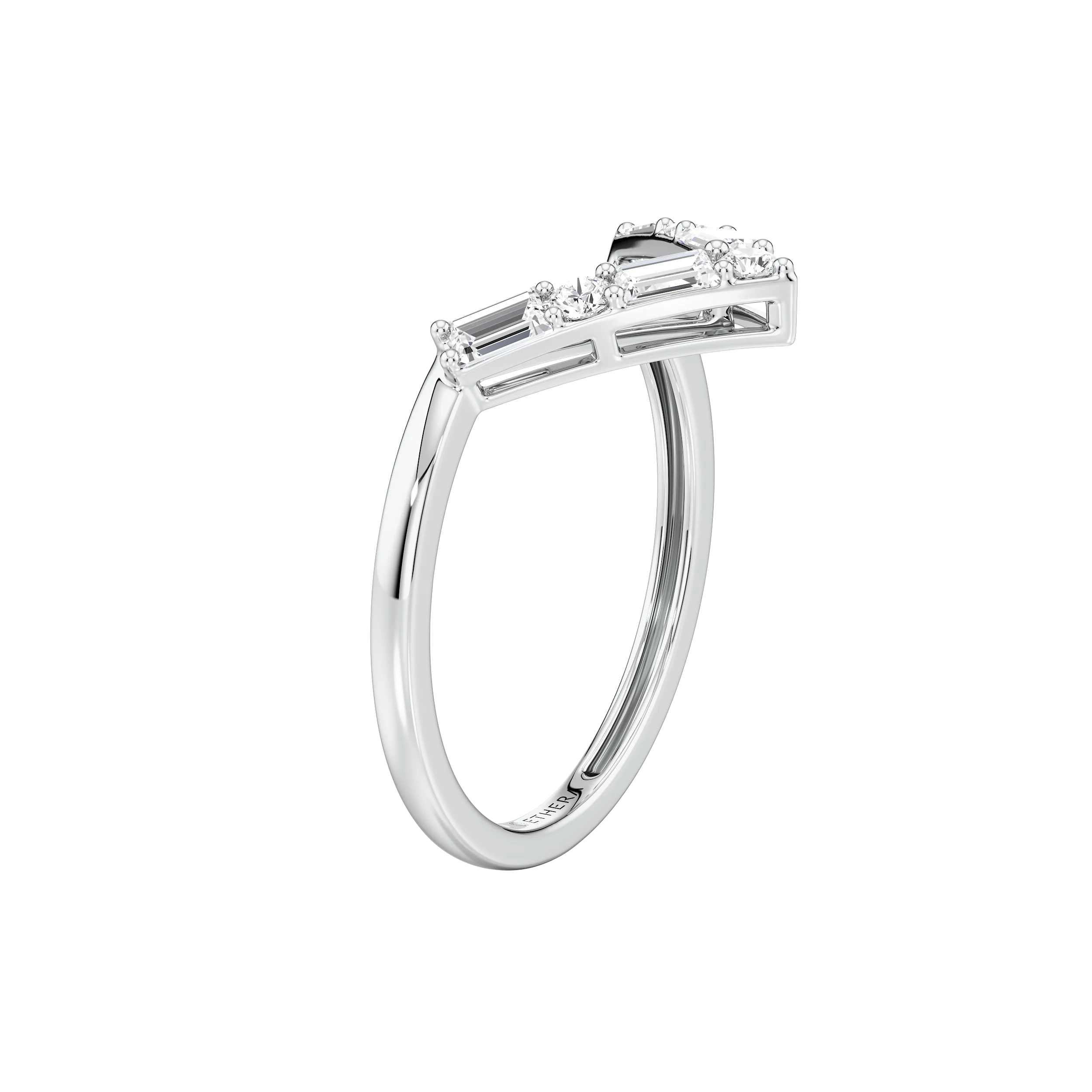 EdgeLine Baguette Ring 10